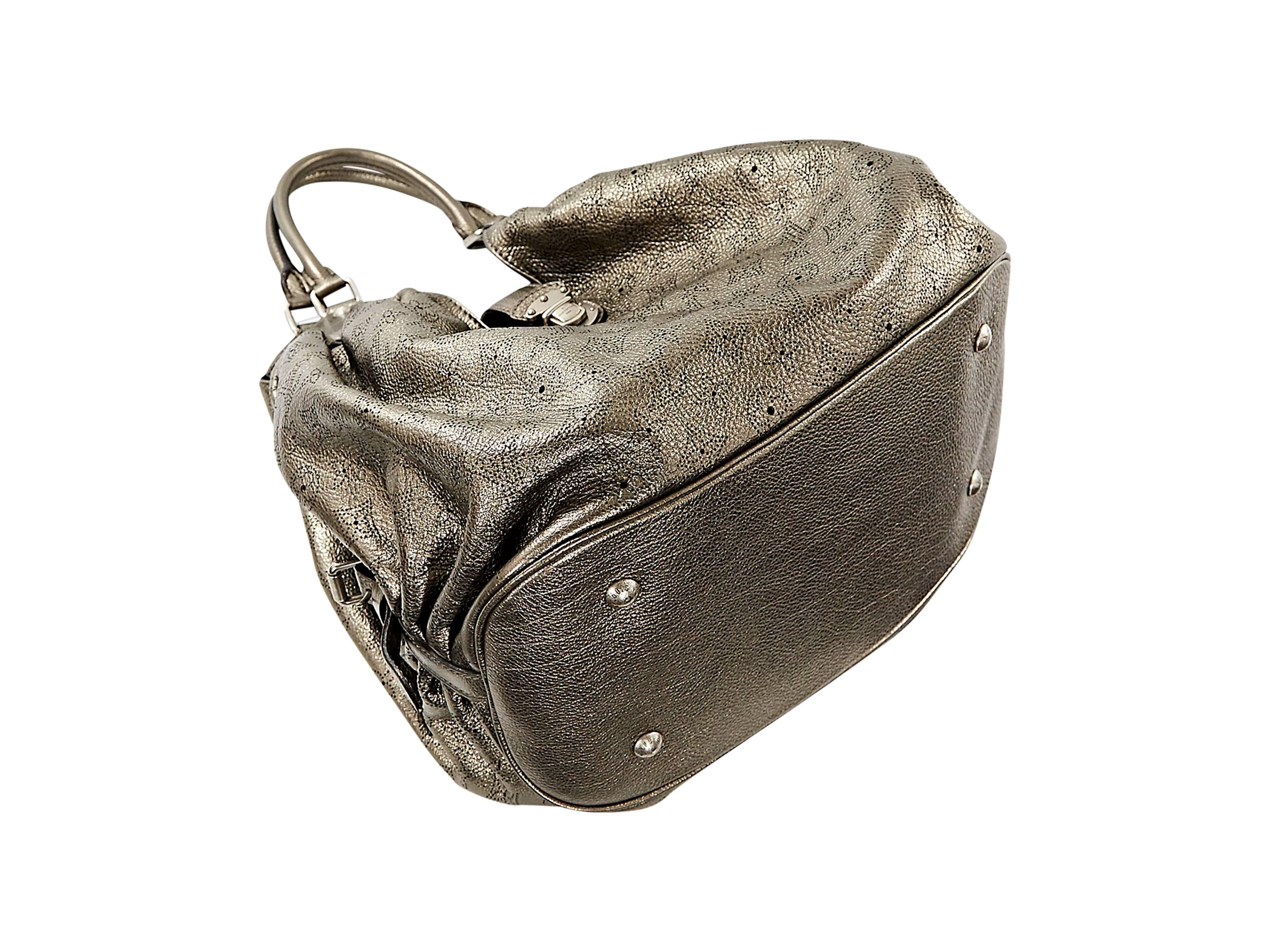 Louis Vuitton Mahaina XL Hobo-Tasche aus Bronzeleder (Schwarz)