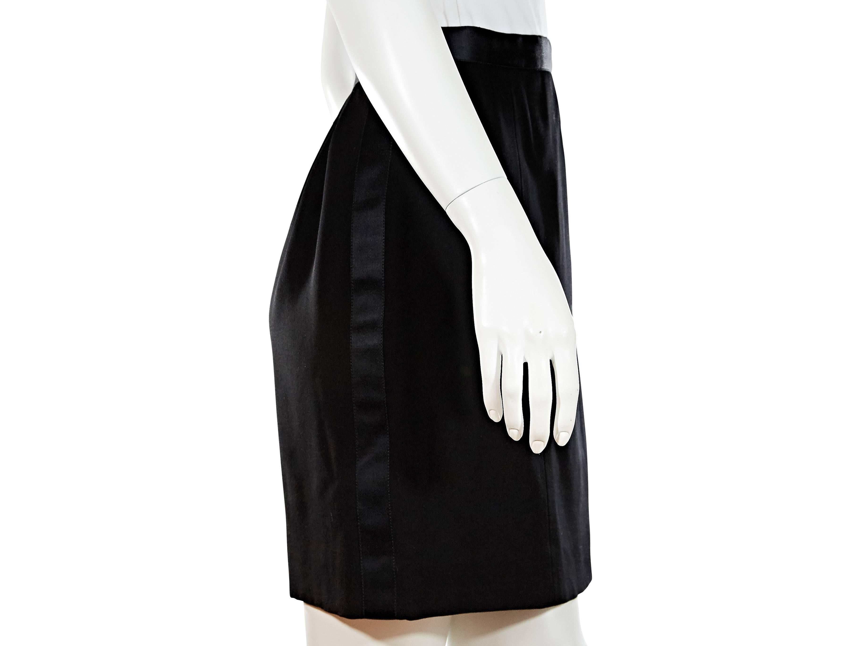 Women's Black Chanel Tuxedo Skirt