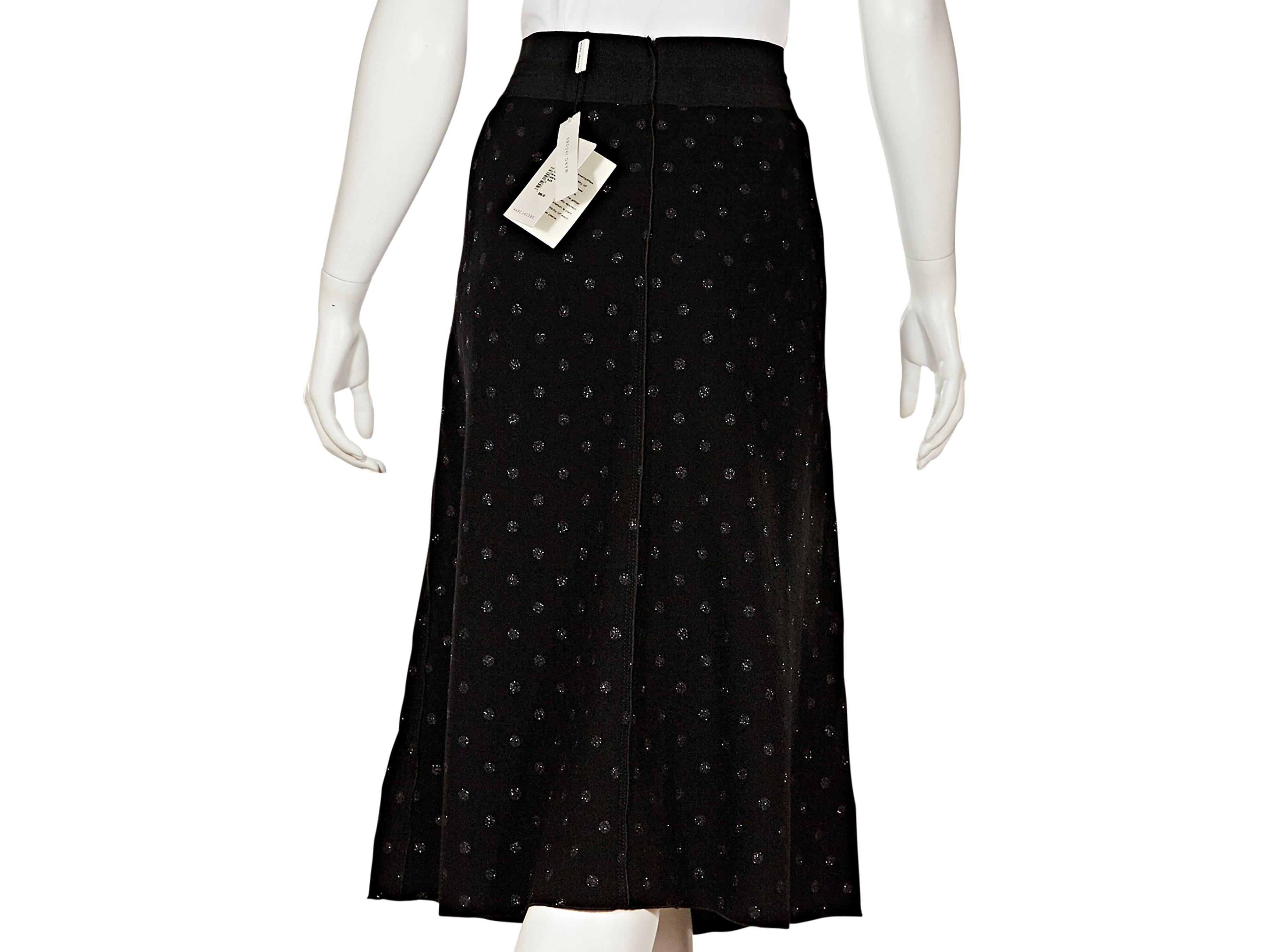 Black Marc Jacobs Embellished Wool Skirt In New Condition In New York, NY