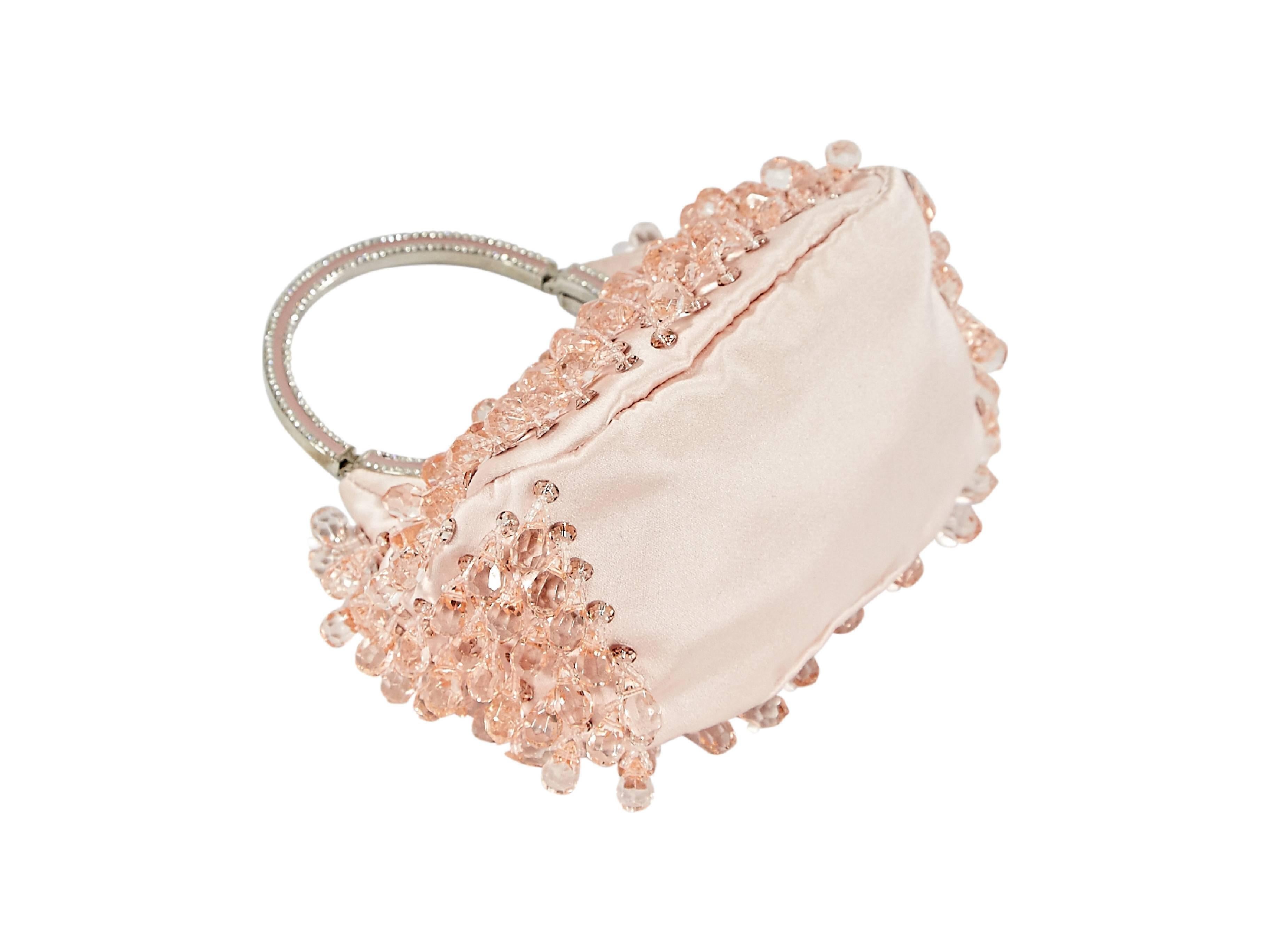 Women's Peach Valentino Embellished Satin Handbag