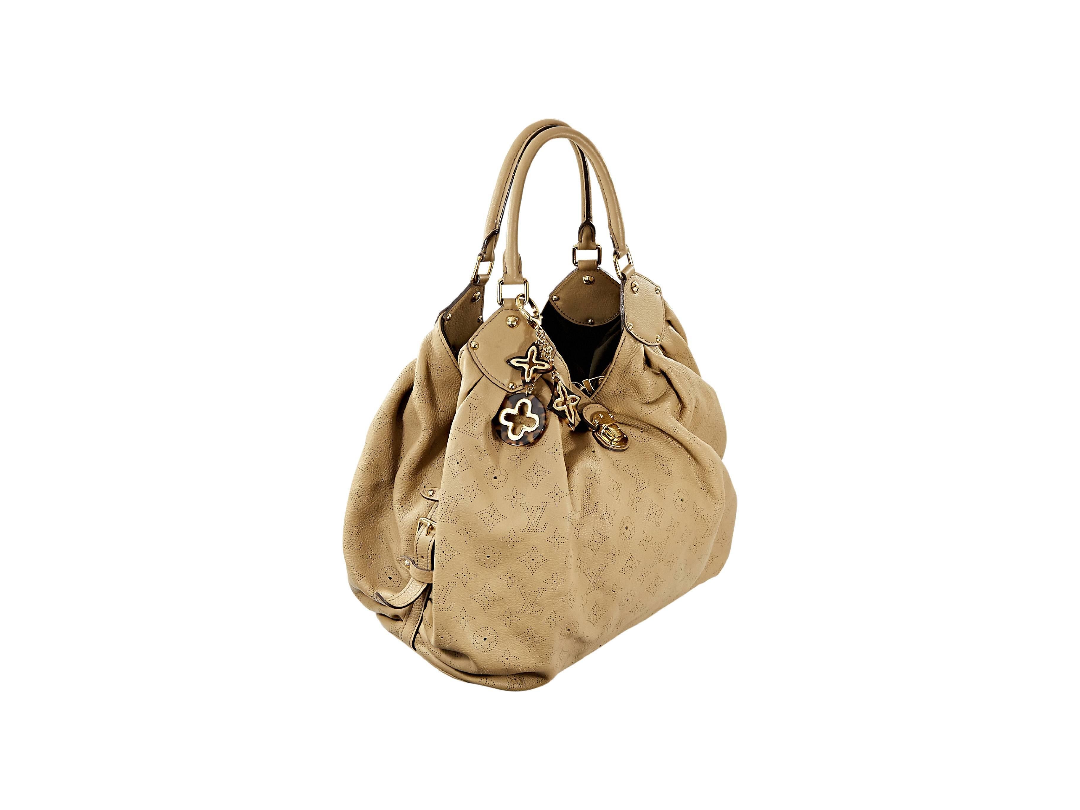 Women's Tan Louis Vuitton Monogram Mahina Leather XL Hobo Bag