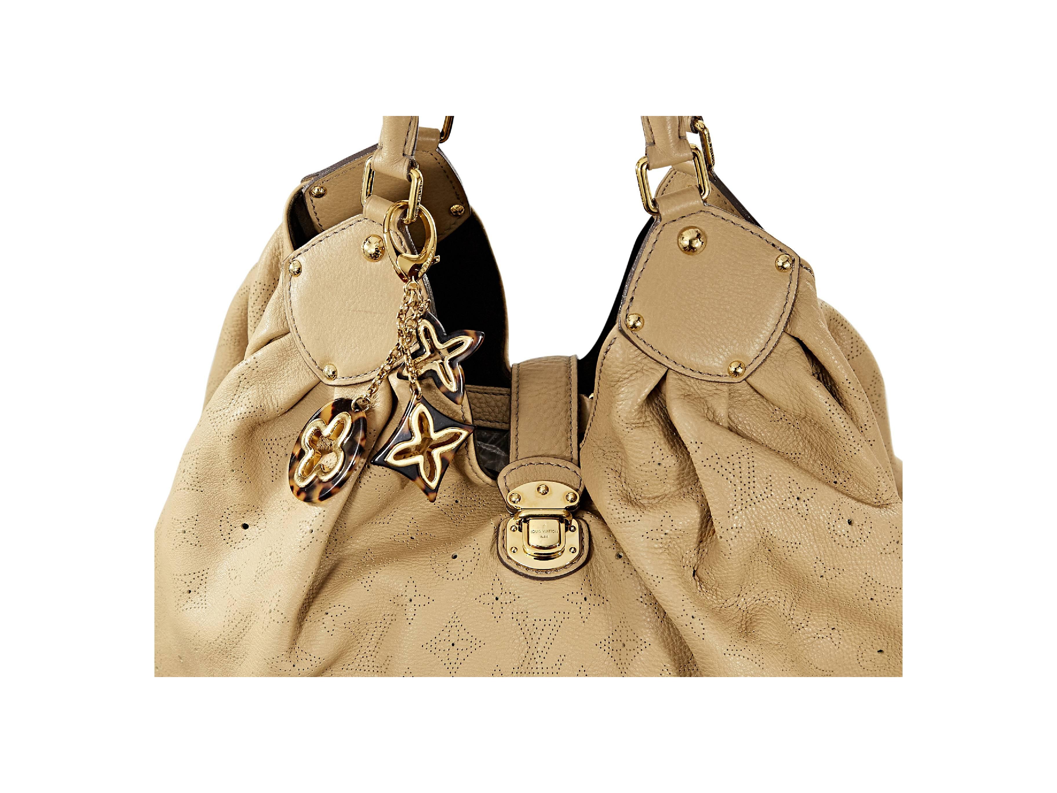 Tan Louis Vuitton Monogram Mahina Leather XL Hobo Bag 1