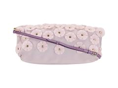 Lavender Burberry Prorsum Floral Crossbody Bag