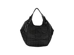 Givenchy Black Nylon Beaded 'New Sacca' Hobo Bag