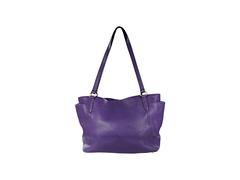 Purple Prada Leather Vitello Daino Tote Bag
