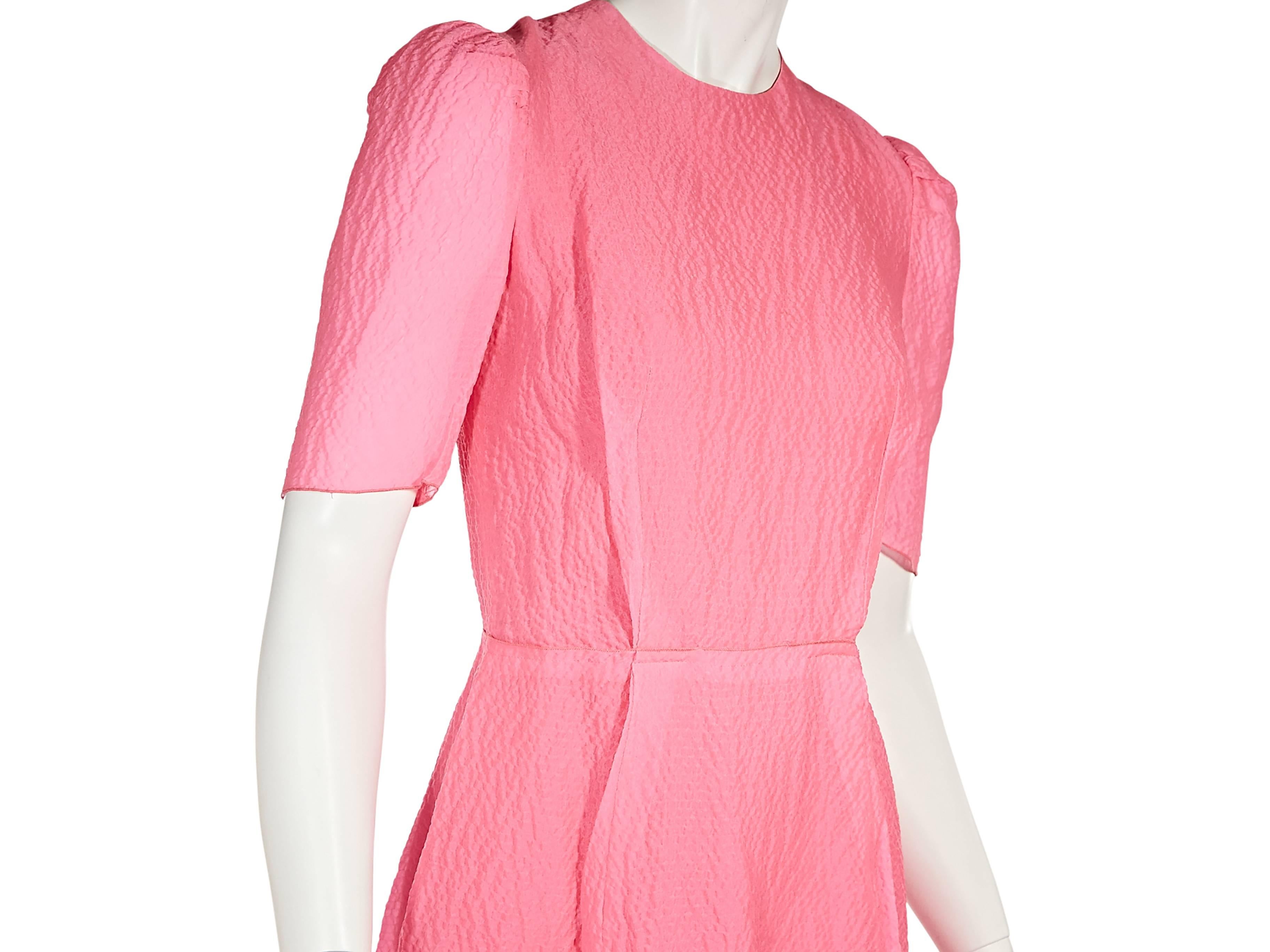 Women's Hot Pink Lanvin Textured Sheath Dress