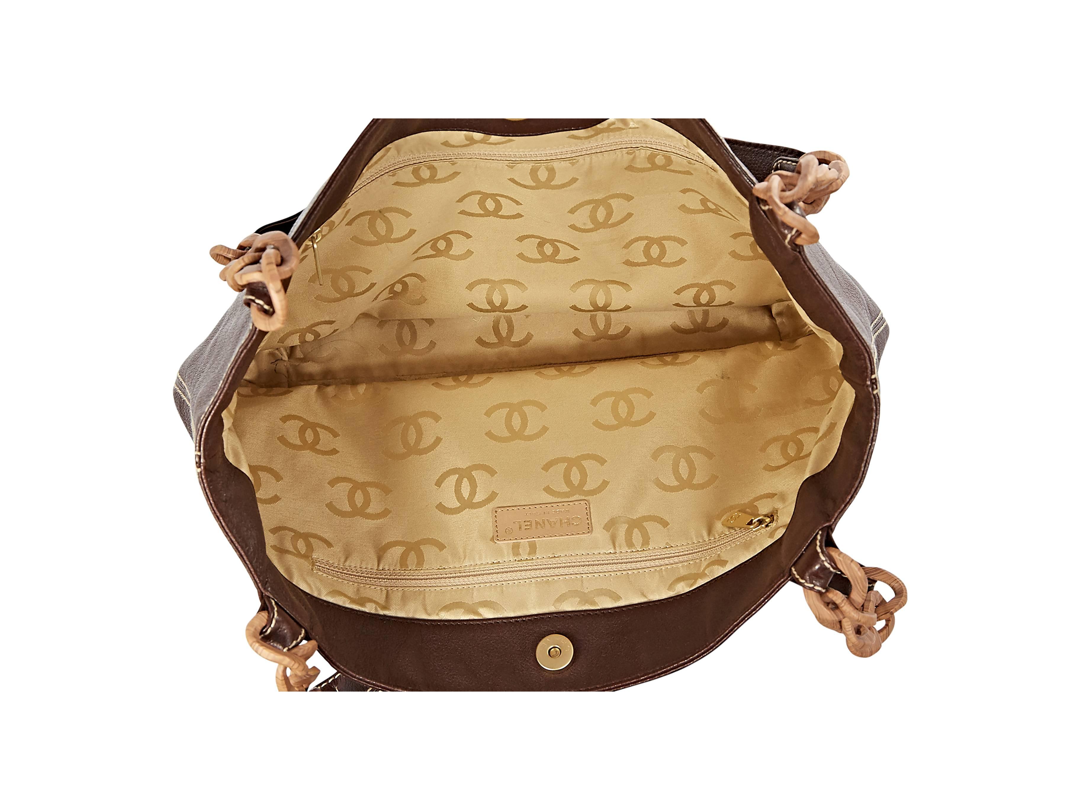 chanel wood chain bag