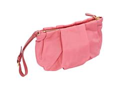 Pink Prada Satin Wristlet