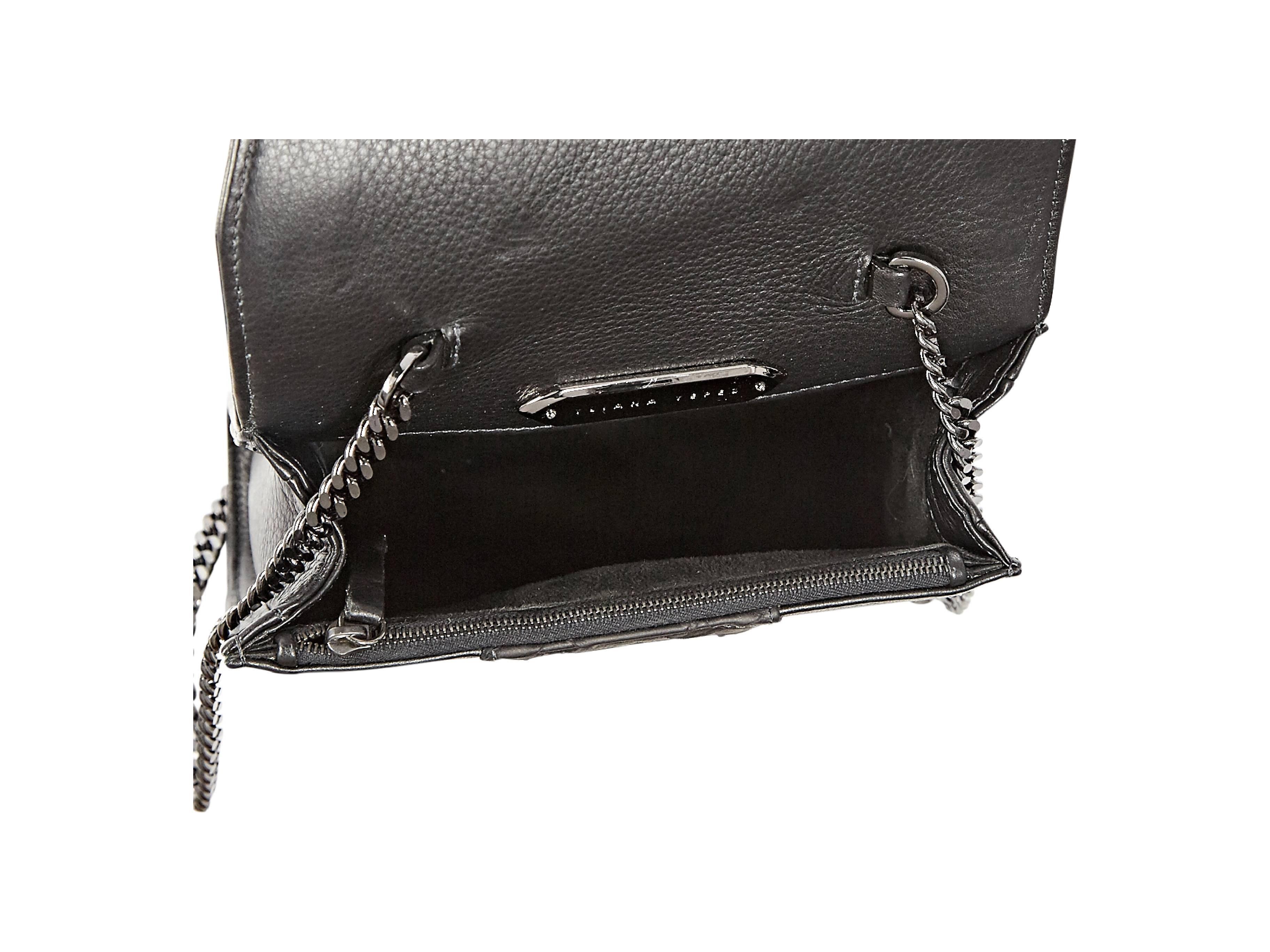 Black & Gold Yliana Yepez Leather Crossbody Bag 1
