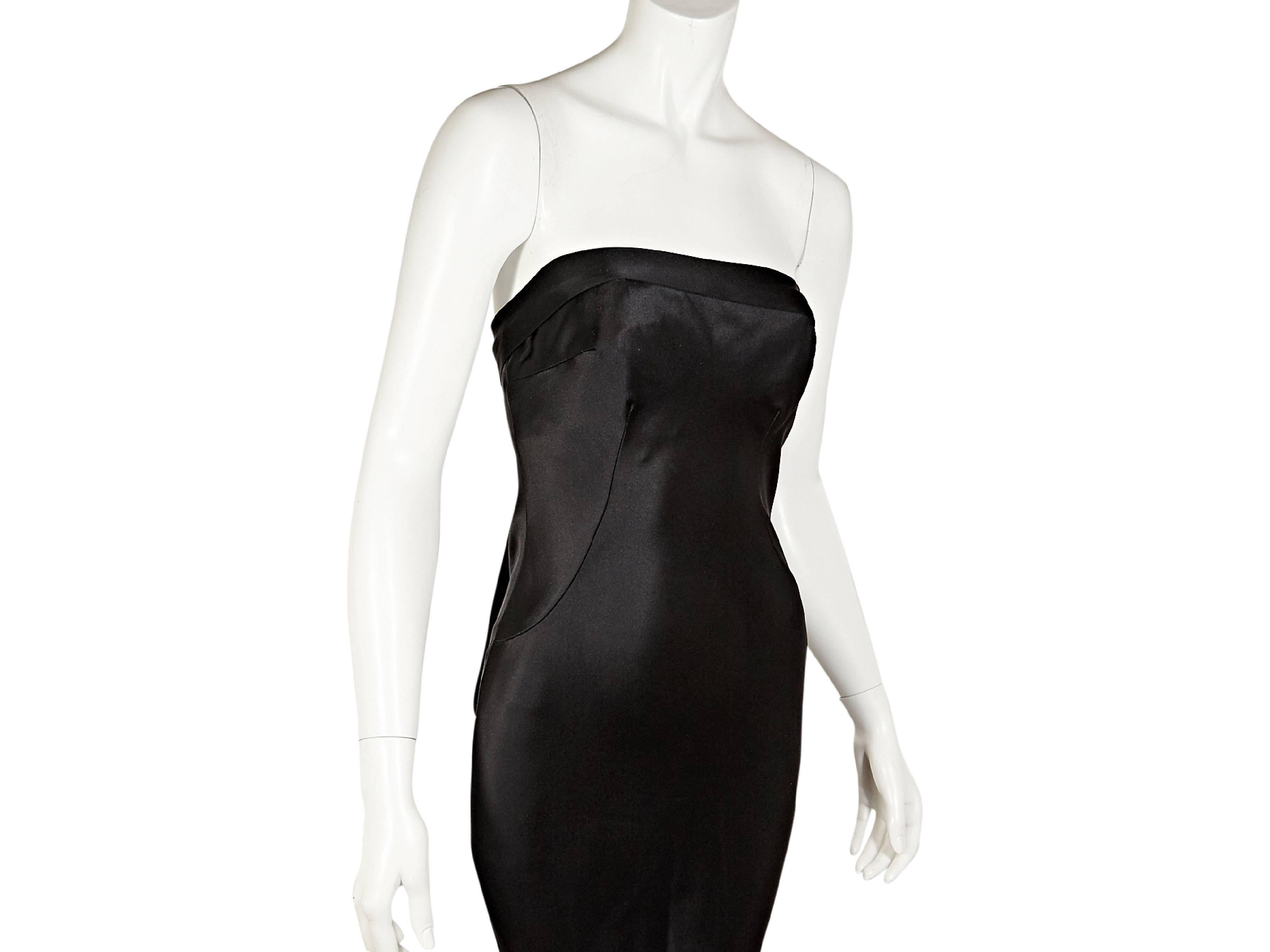 Women's Black J. Mendel Strapless Gown