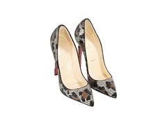 Christian Louboutin Leopard Sequin So Kate Pumps