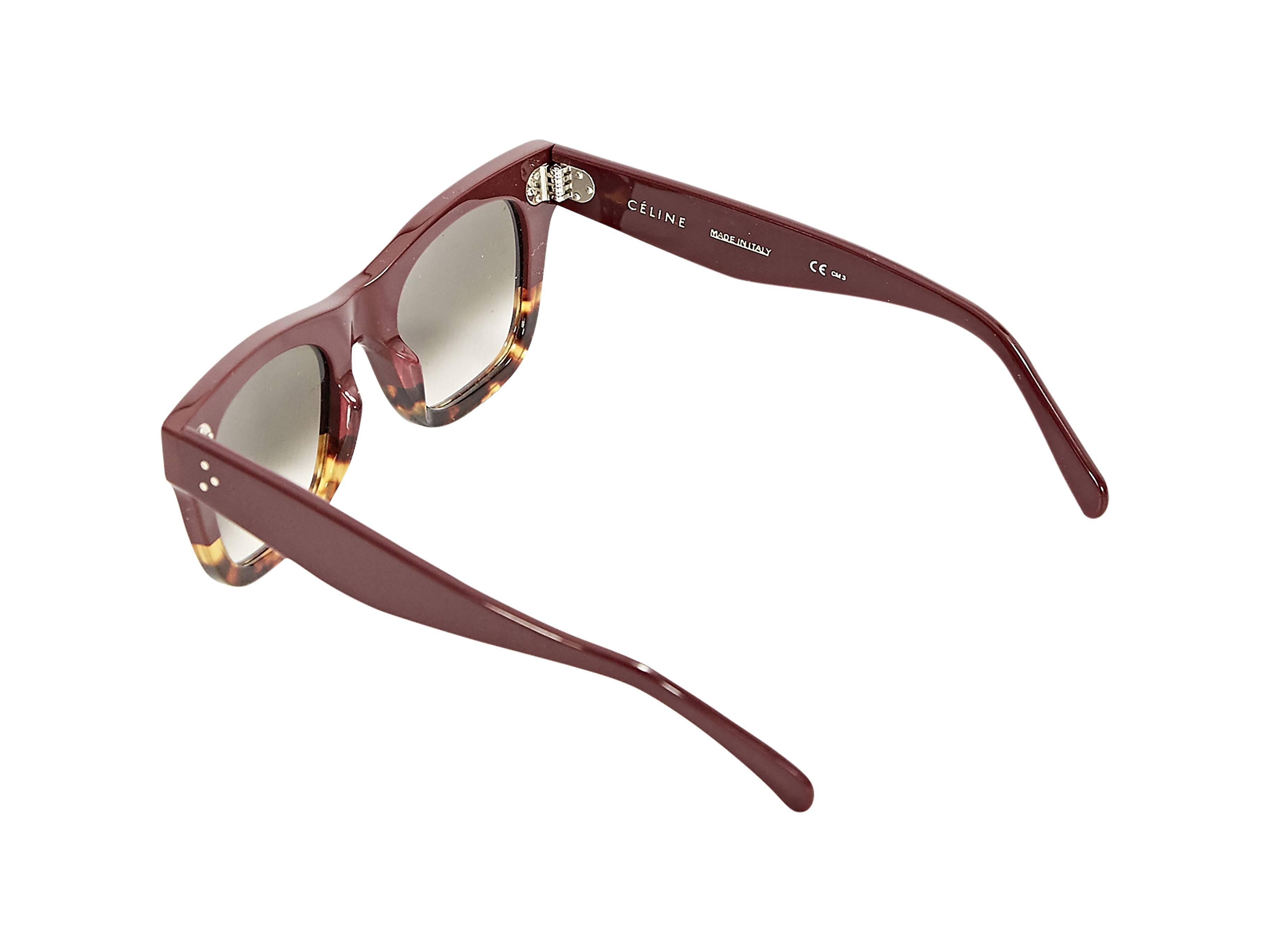 celine sunglasses burgundy