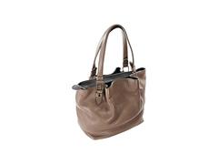 Brown Tod's Pebbled Leather Tote Bag