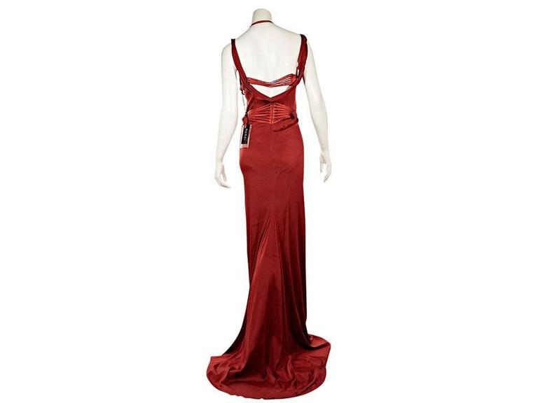 Red Gucci by Tom Ford Silk Evening Gown 