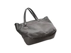 Black Giorgio Armani Leather Tote Bag
