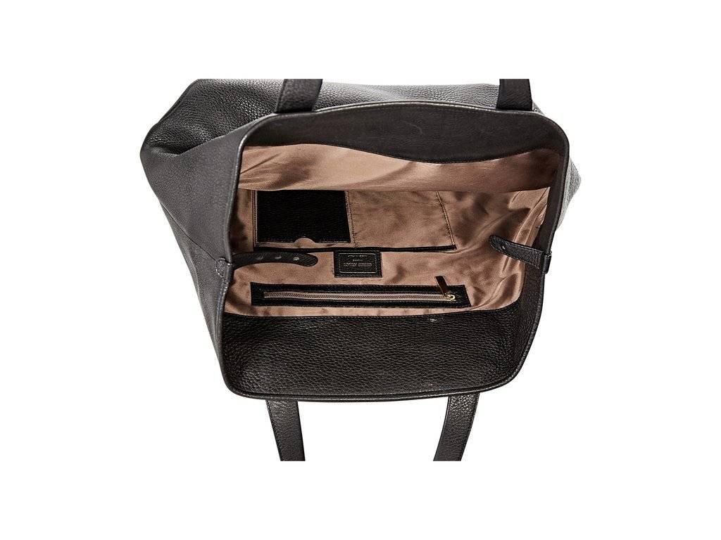 Women's Black Giorgio Armani Leather Tote Bag