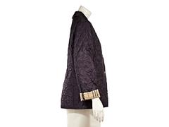 Purple Burberry London Quilted Jacket