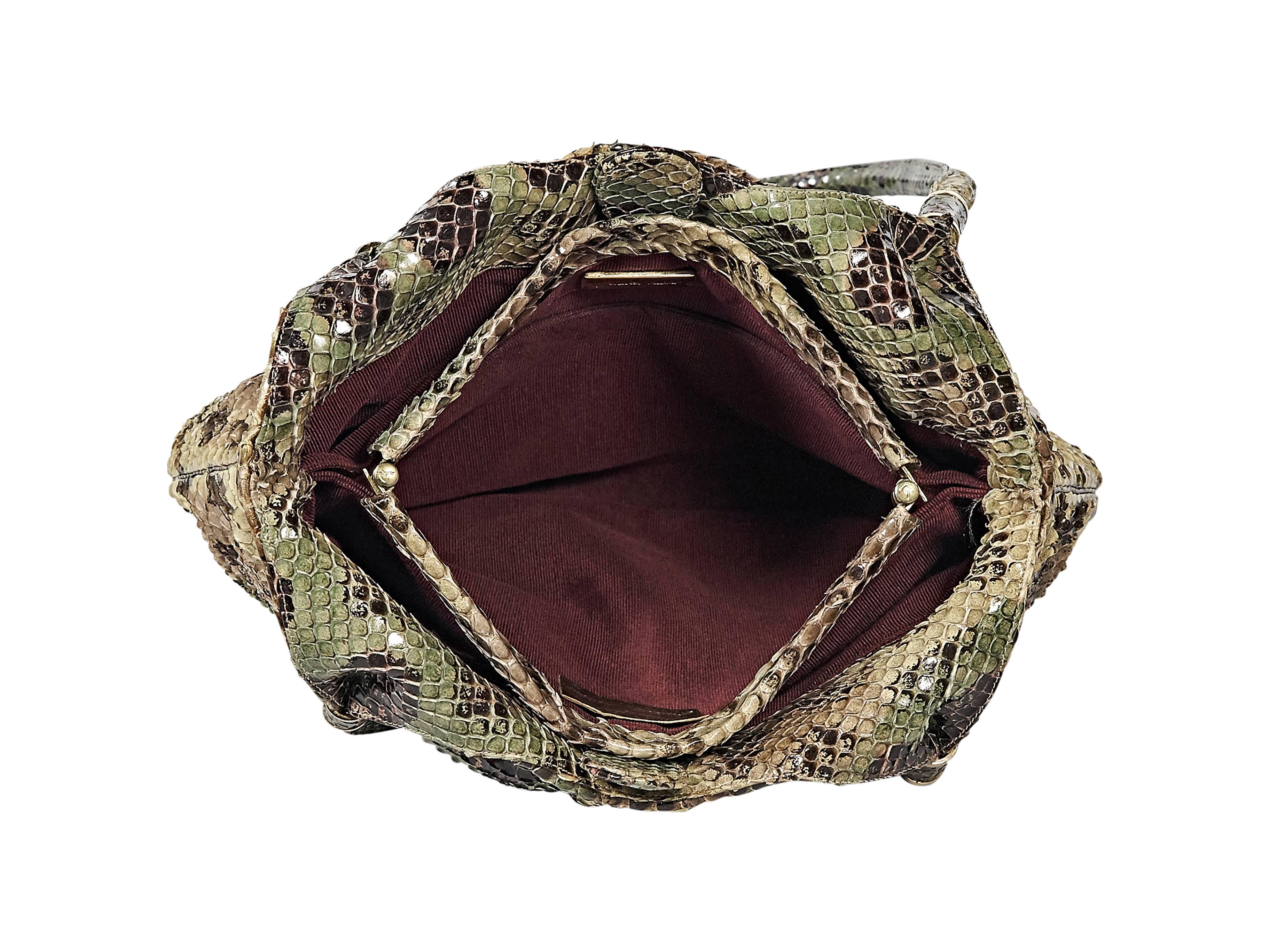 Multicolor Judith Leiber Python Shoulder Bag In Excellent Condition In New York, NY