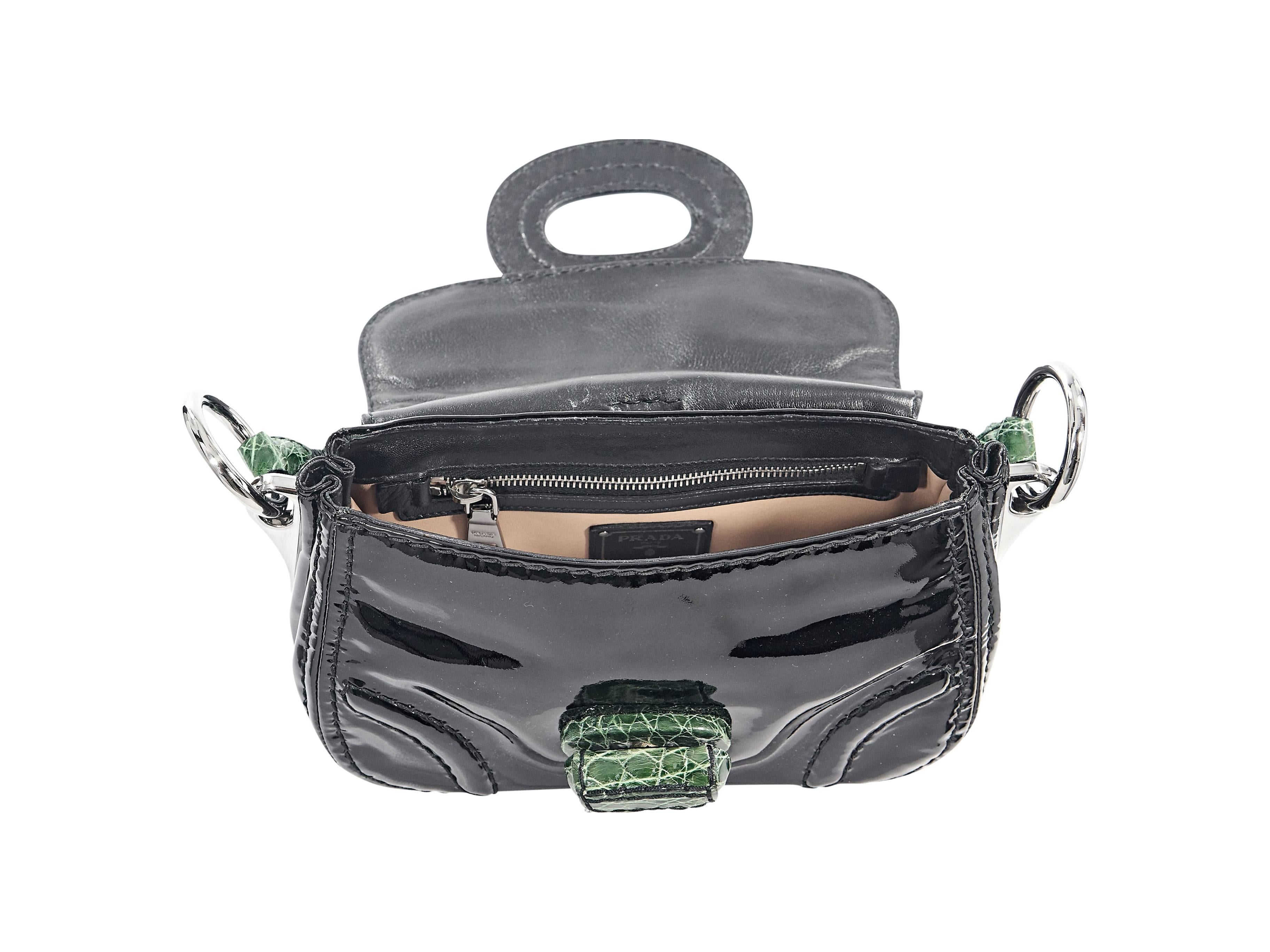 prada black crocodile bag