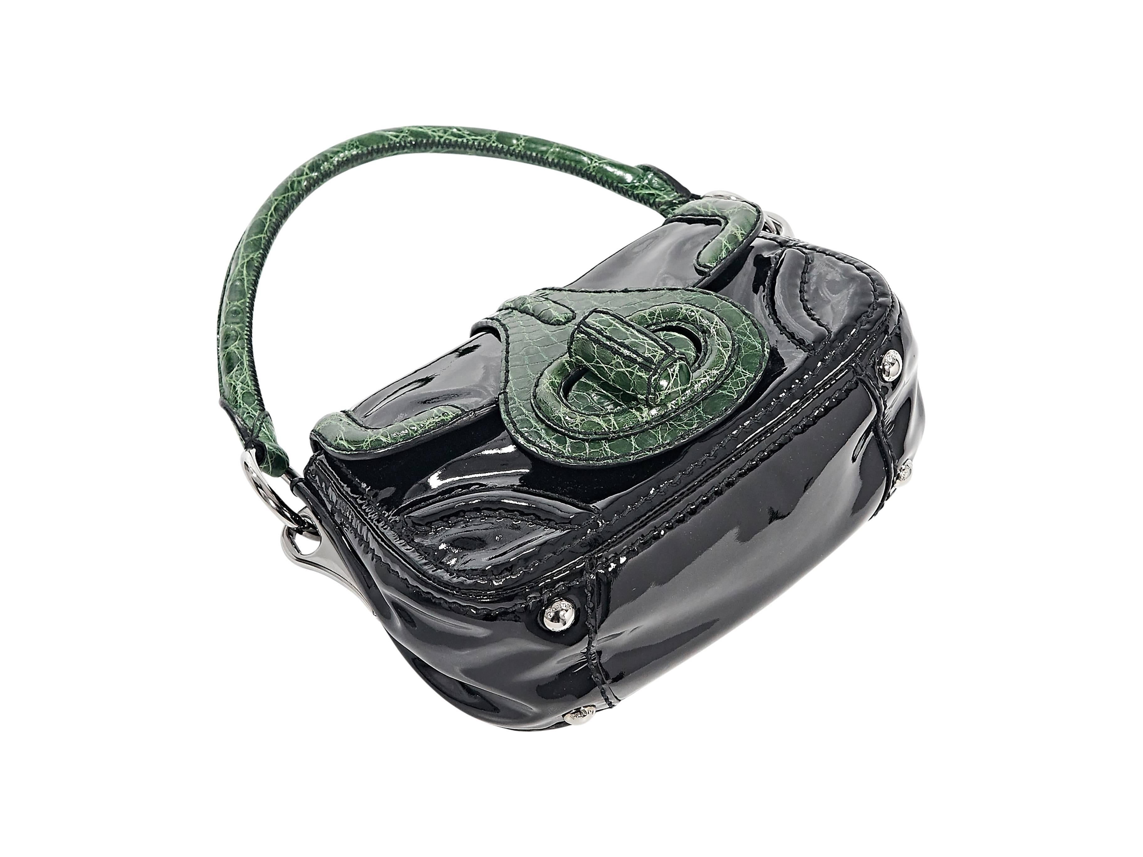 prada green crocodile bag