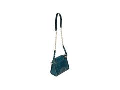 Teal Alberta Ferretti Alligator Crossbody Bag