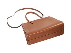 Brown Delvaux Leather Top-Handle Bag