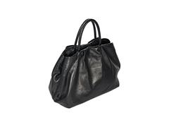 Black Prada Nappa Leather Bow Tote Bag