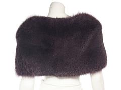 Purple Heidi Weisel Fur Shrug