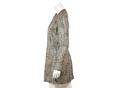 Silver & Grey Alexander McQueen Wool Coat