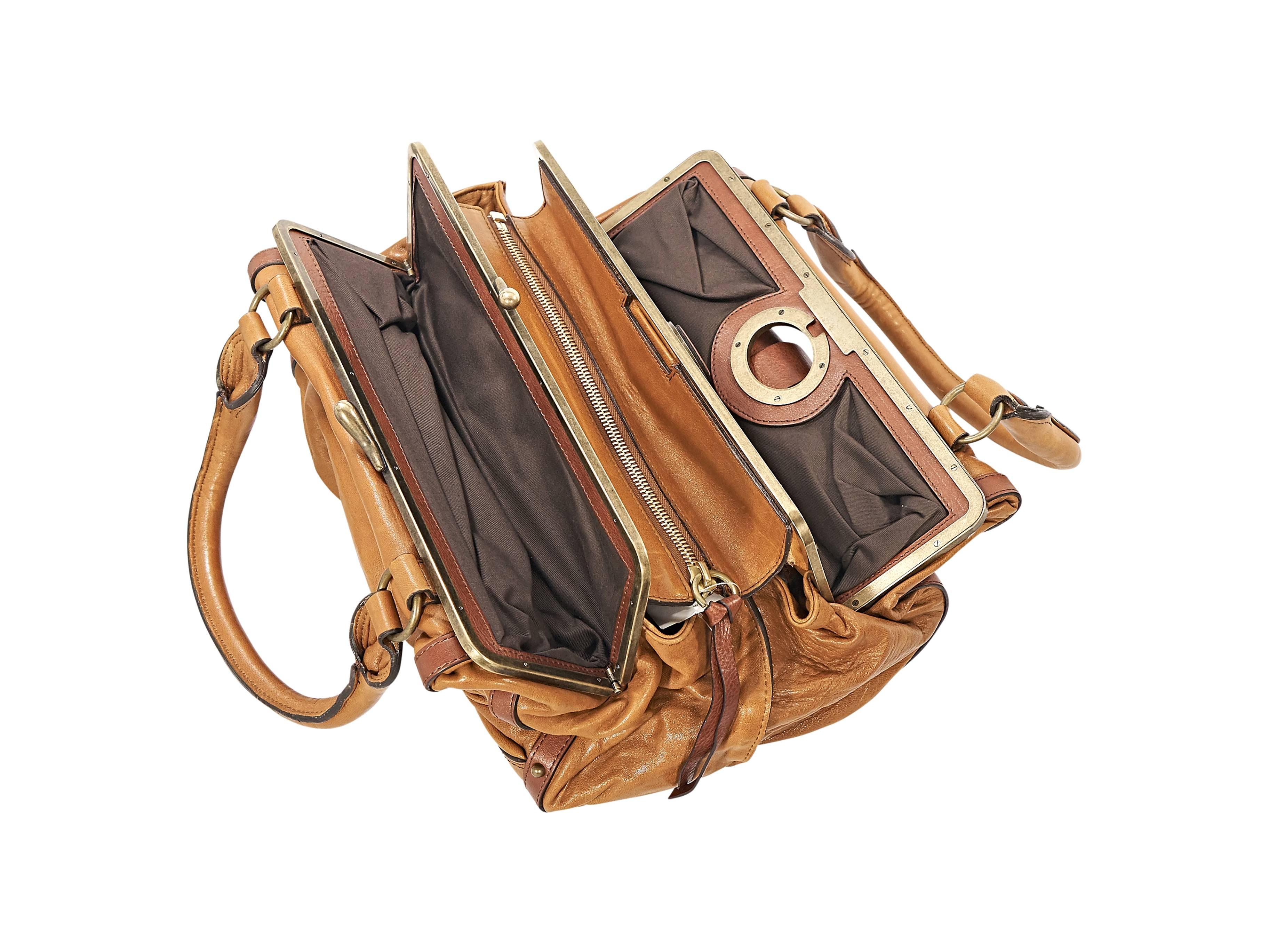 Brown Tan Chloe Leather Handbag