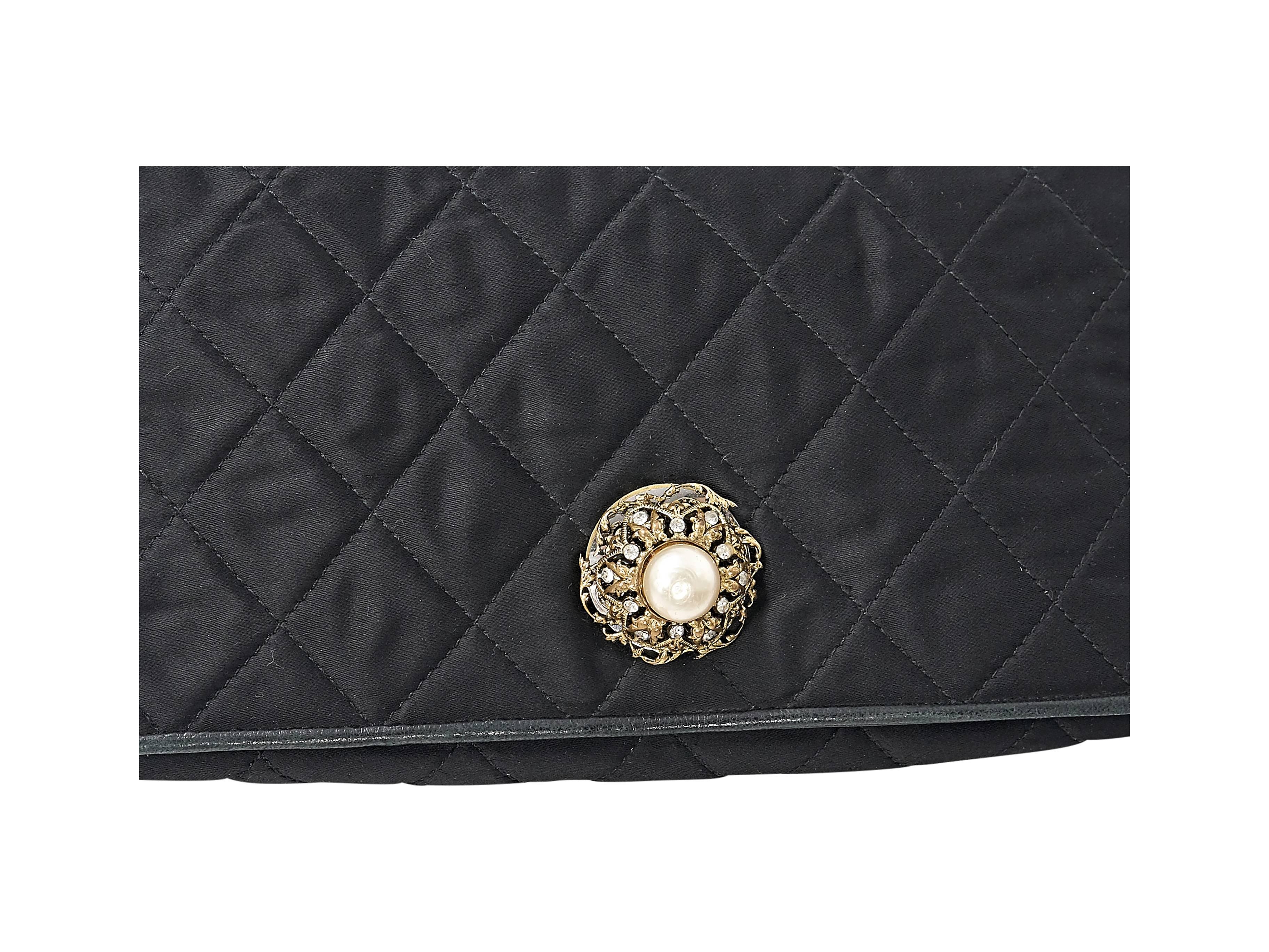 Women's Black Vintage Chanel Quilted Crossbody Bag
