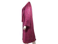 Pink Vintage Chanel Neck Scarf Wool Jacket
