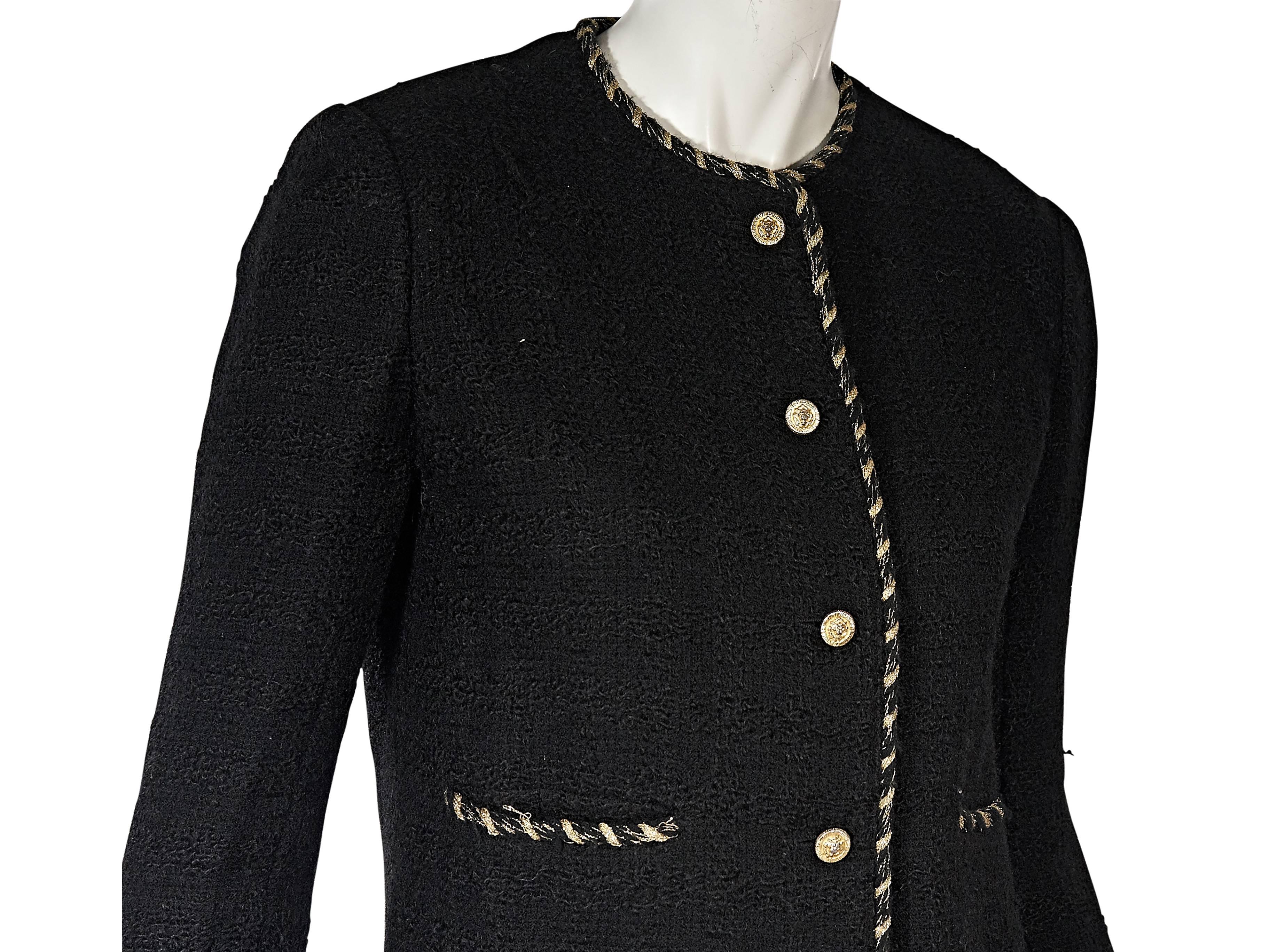 Women's Black Vintage Chanel Wool Coat