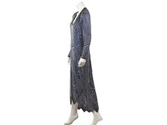 Blue & Silver Vintage Beaded Kaftan