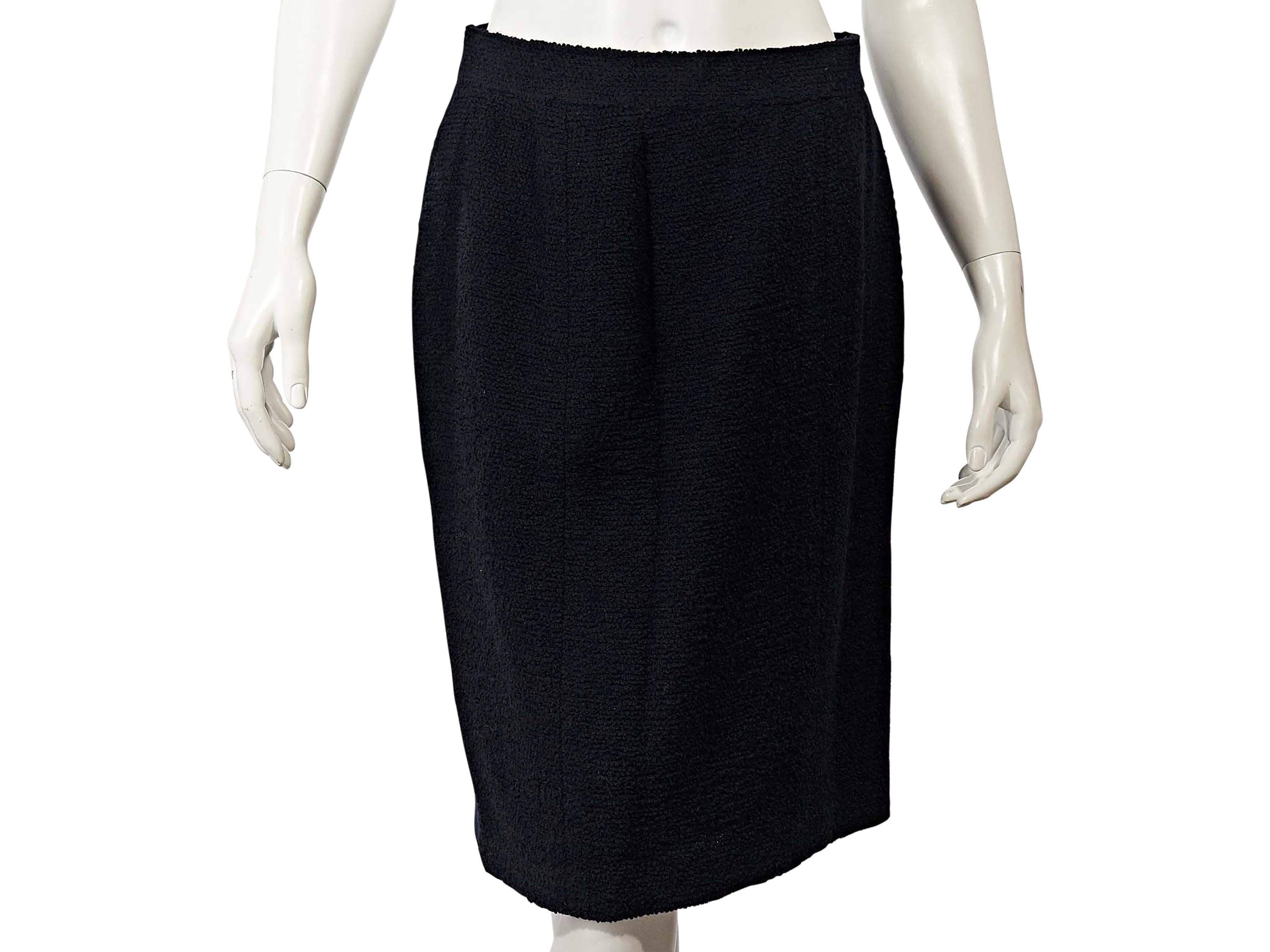 Navy Vintage Chanel Skirt Suit Set In Good Condition In New York, NY