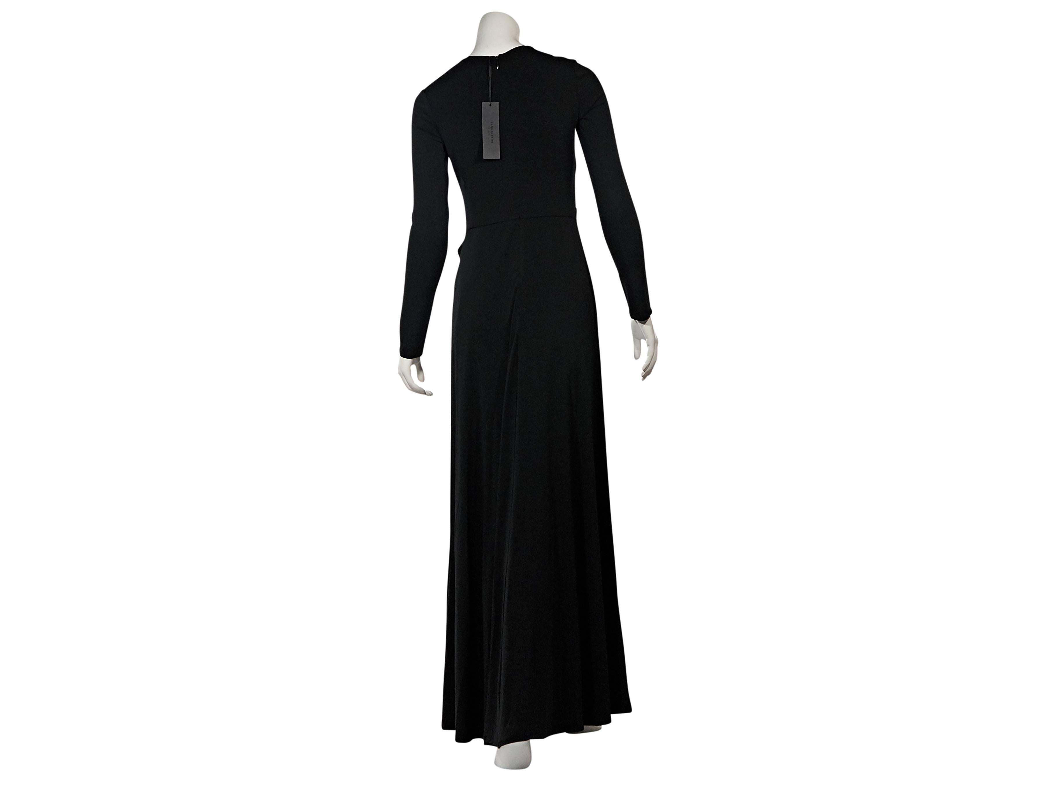 halston heritage black gown