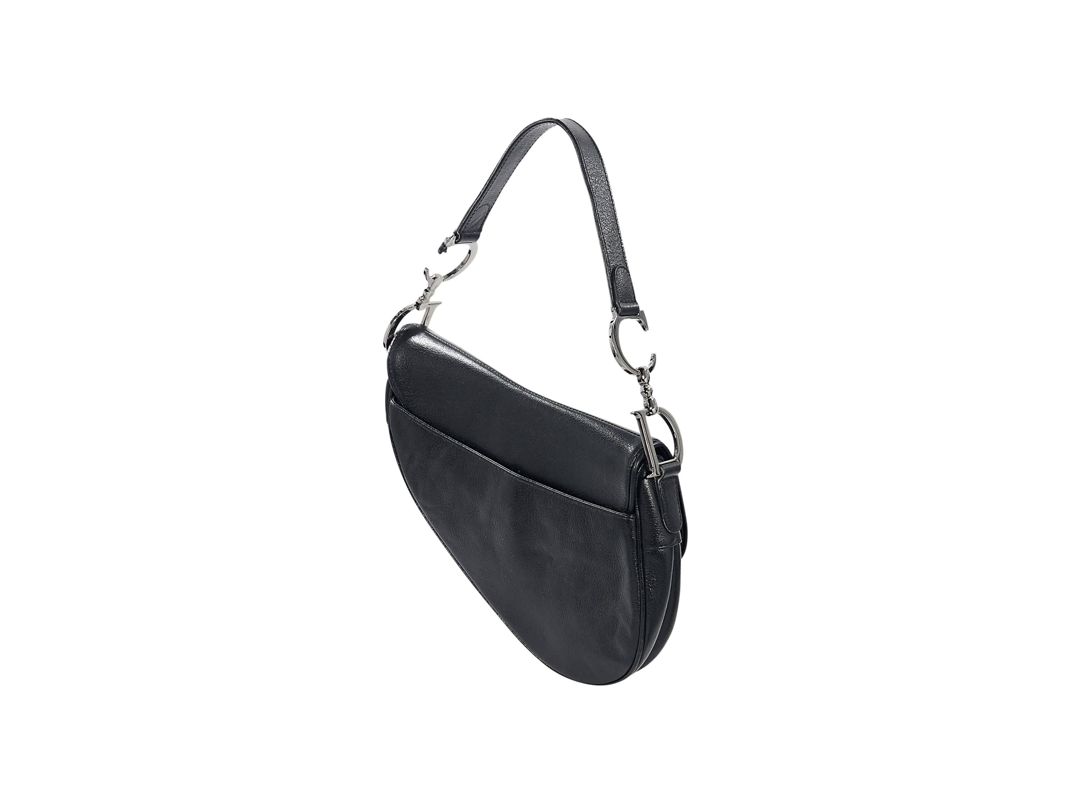 Black Christian Dior Saddle Bag In Good Condition In New York, NY
