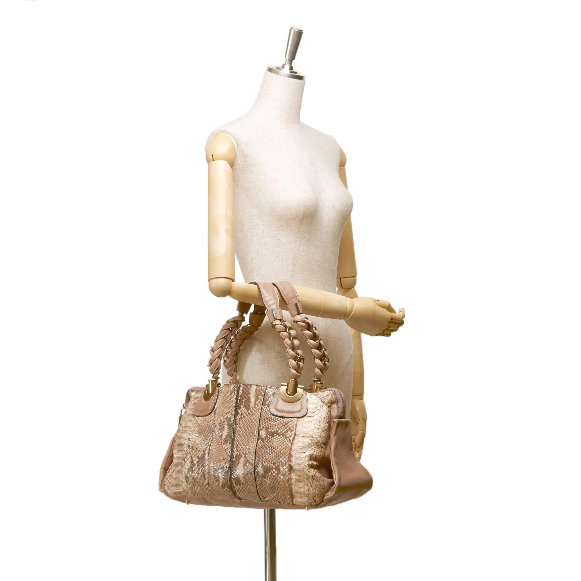Women's Brown Chloé Python Heloise Bag