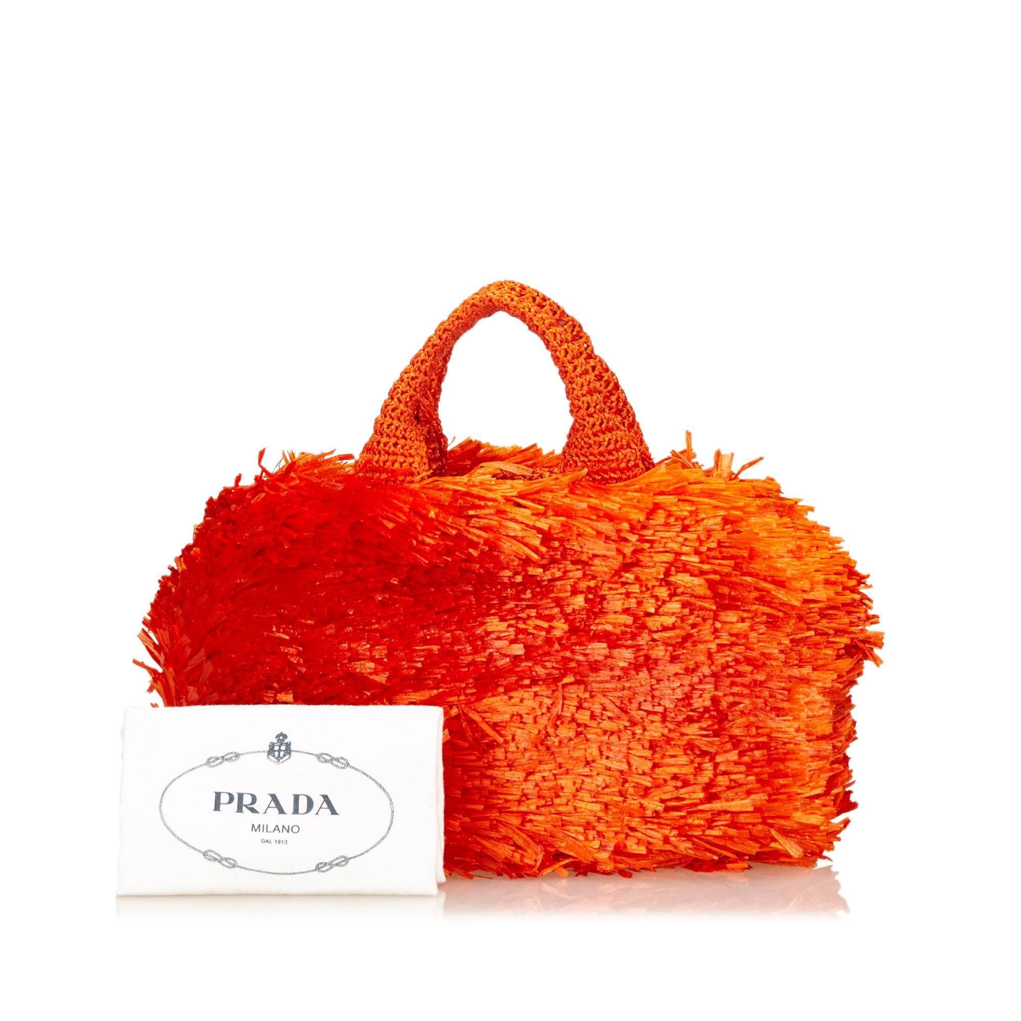 prada raffia tote tan