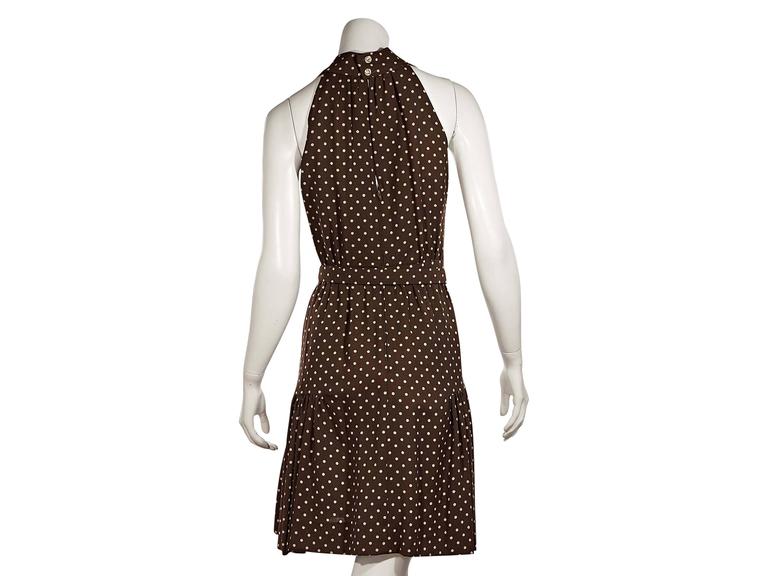 Brown Vintage Chanel Polka Dot Dress For Sale at 1stDibs | vintage brown  polka dot dress, vintage polka dot dress, brown and white polka dot dress