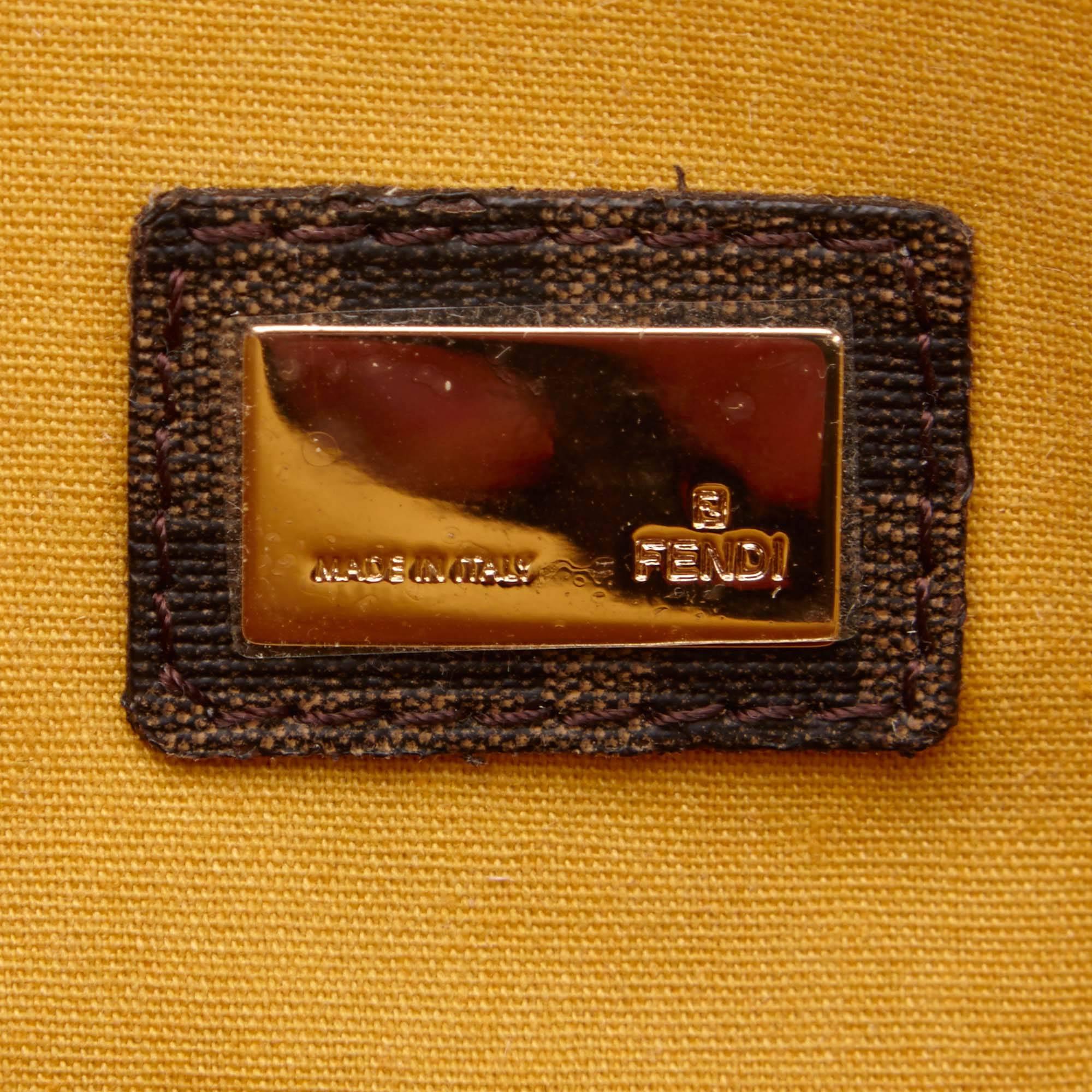 Brown Fendi Printed Zucca Tote Bag 3