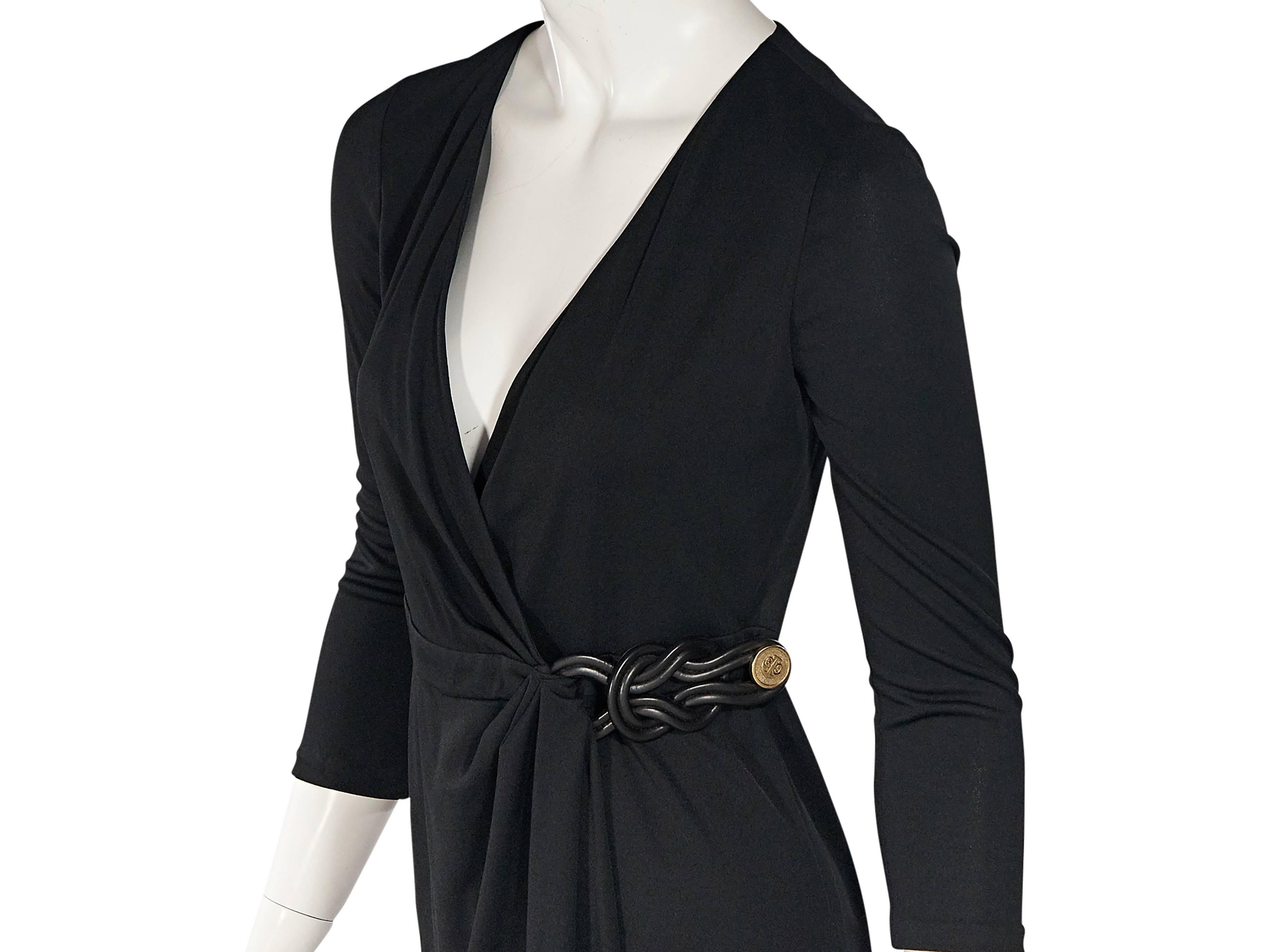Black Gucci Wrap Dress In New Condition In New York, NY