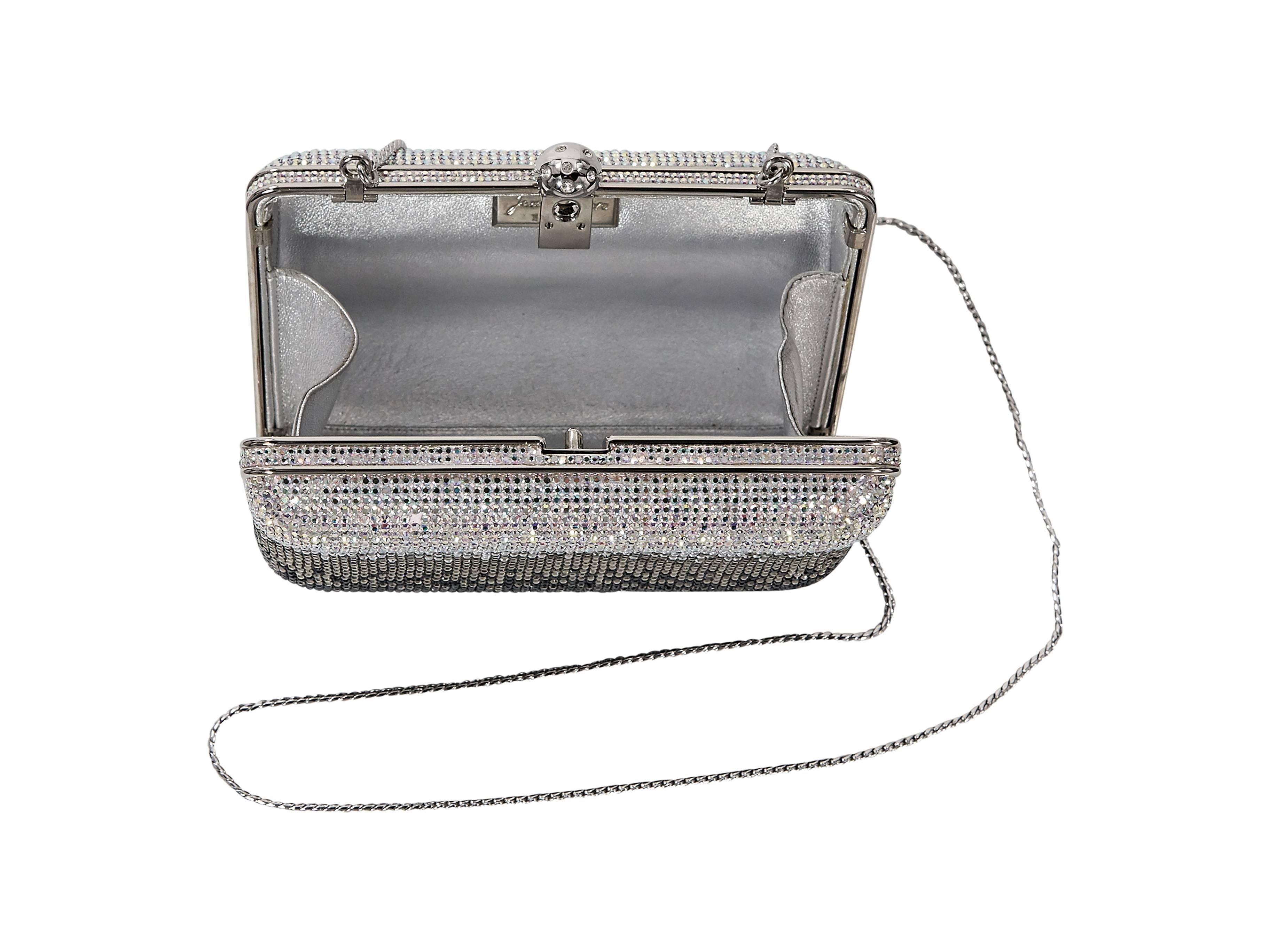 judith leiber silver clutch