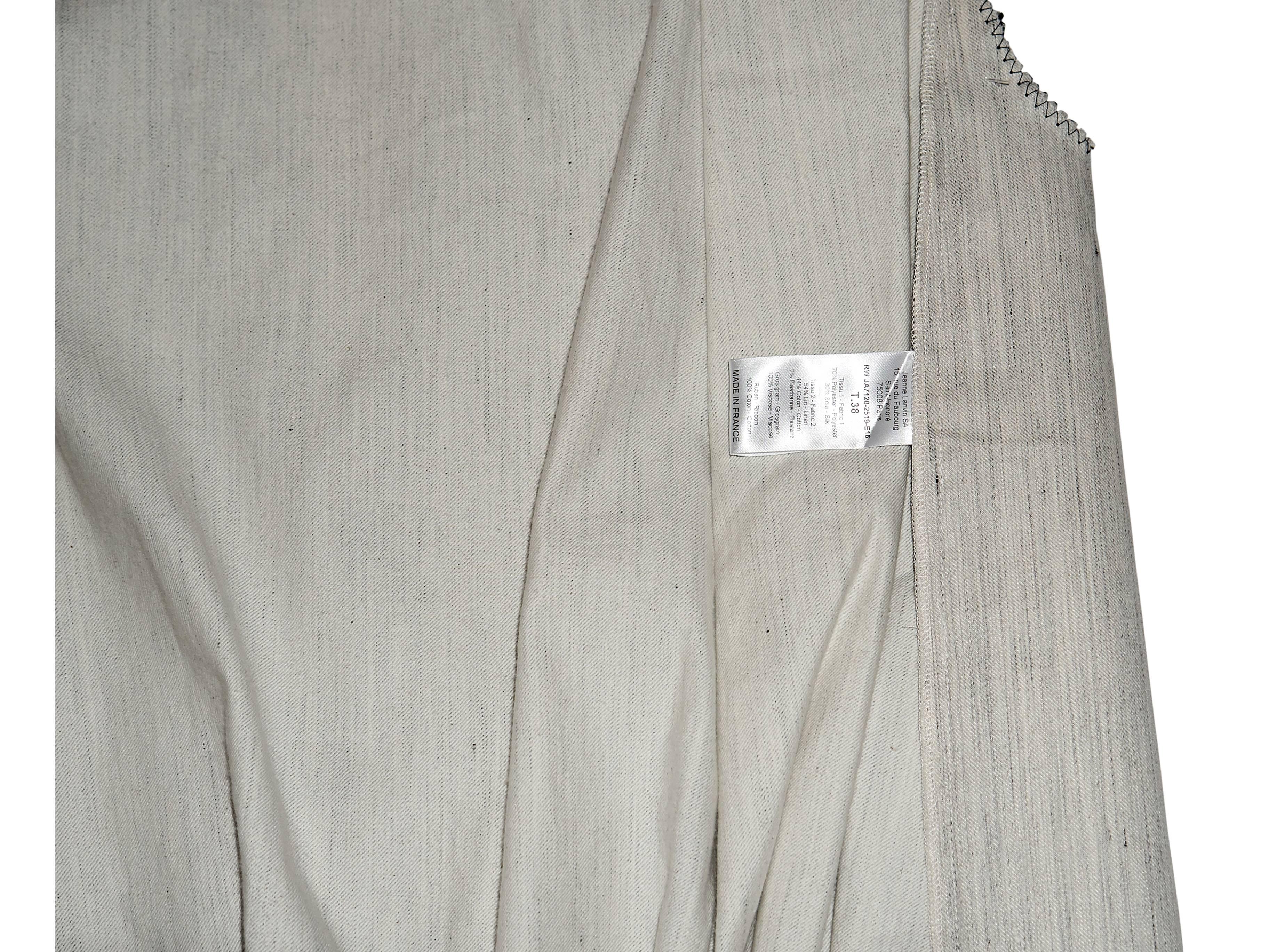 Black & Beige Lanvin Silk-Blend Vest 2