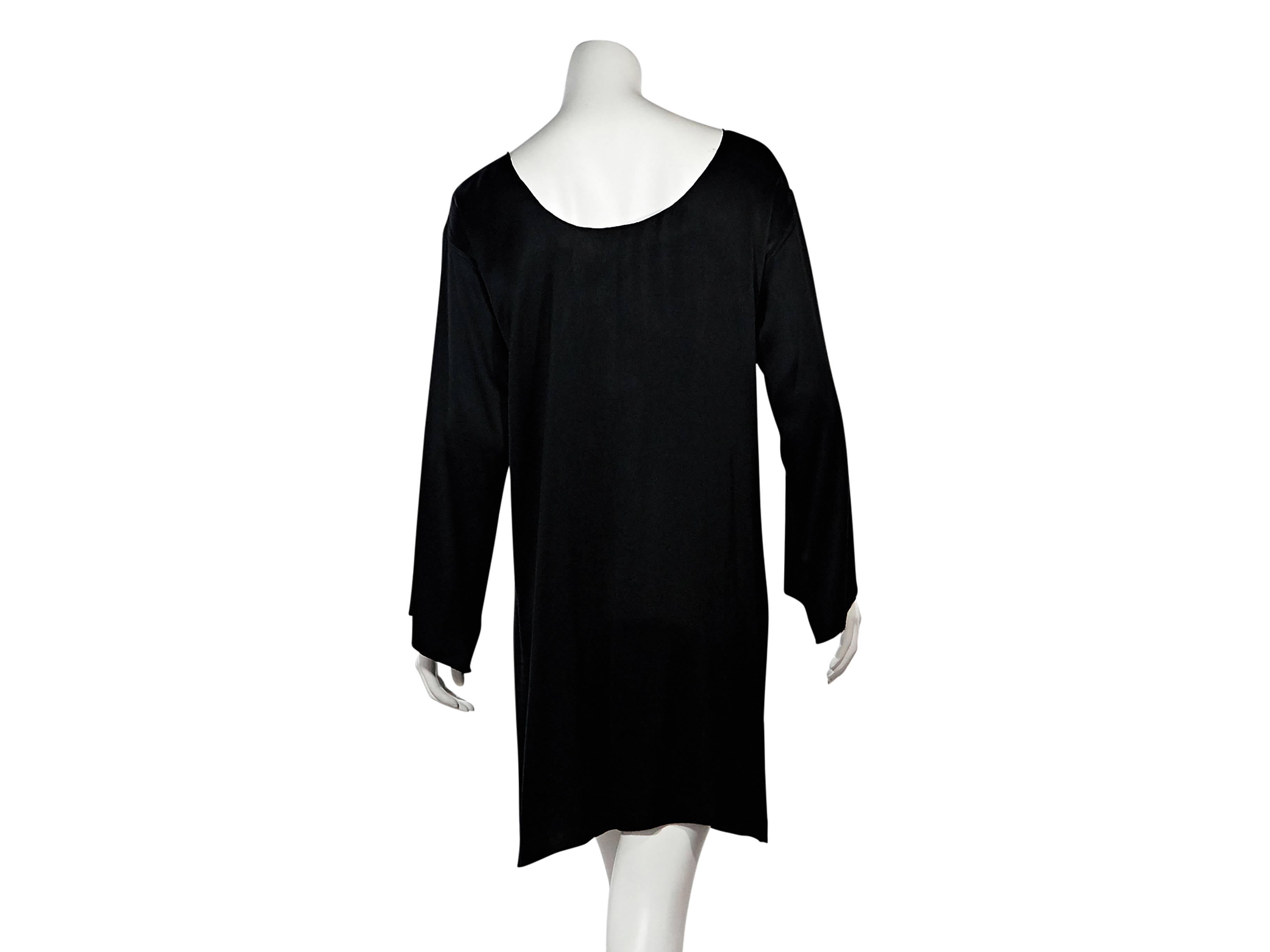 Black Ann Demeulemeester Long-Sleeve Dress In Good Condition In New York, NY