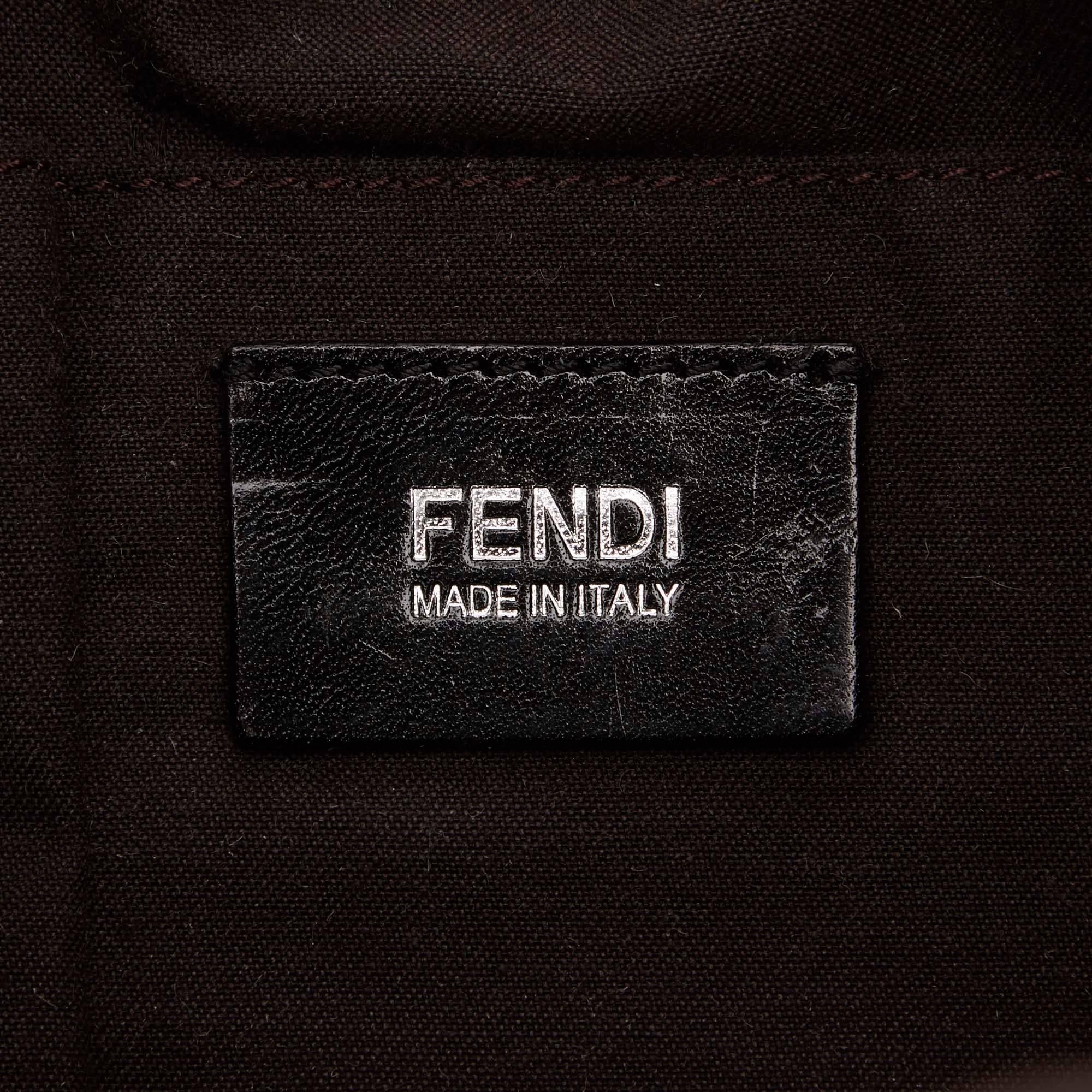Black Fendi Leather Shoulder Bag 3