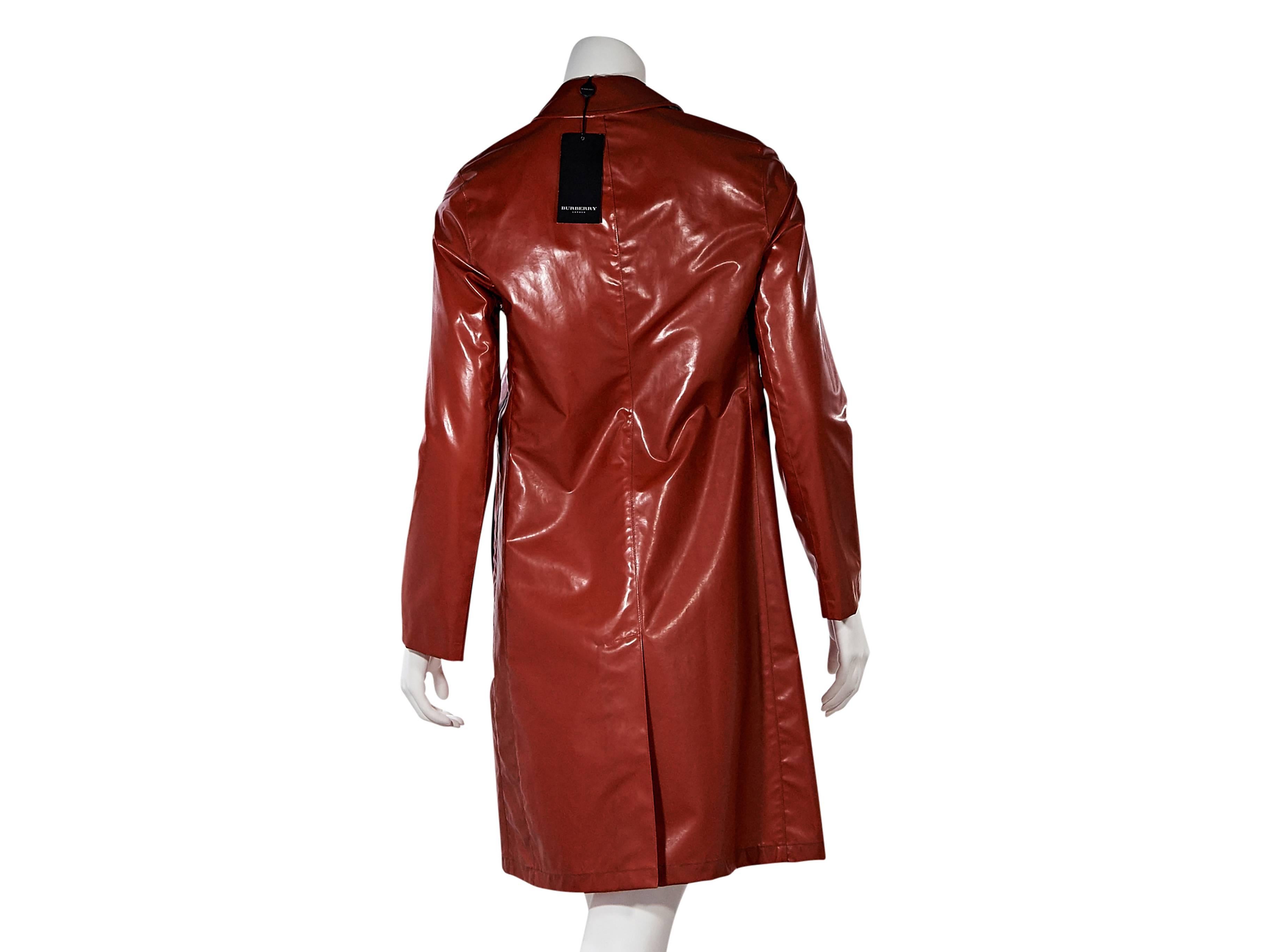 burberry red raincoat