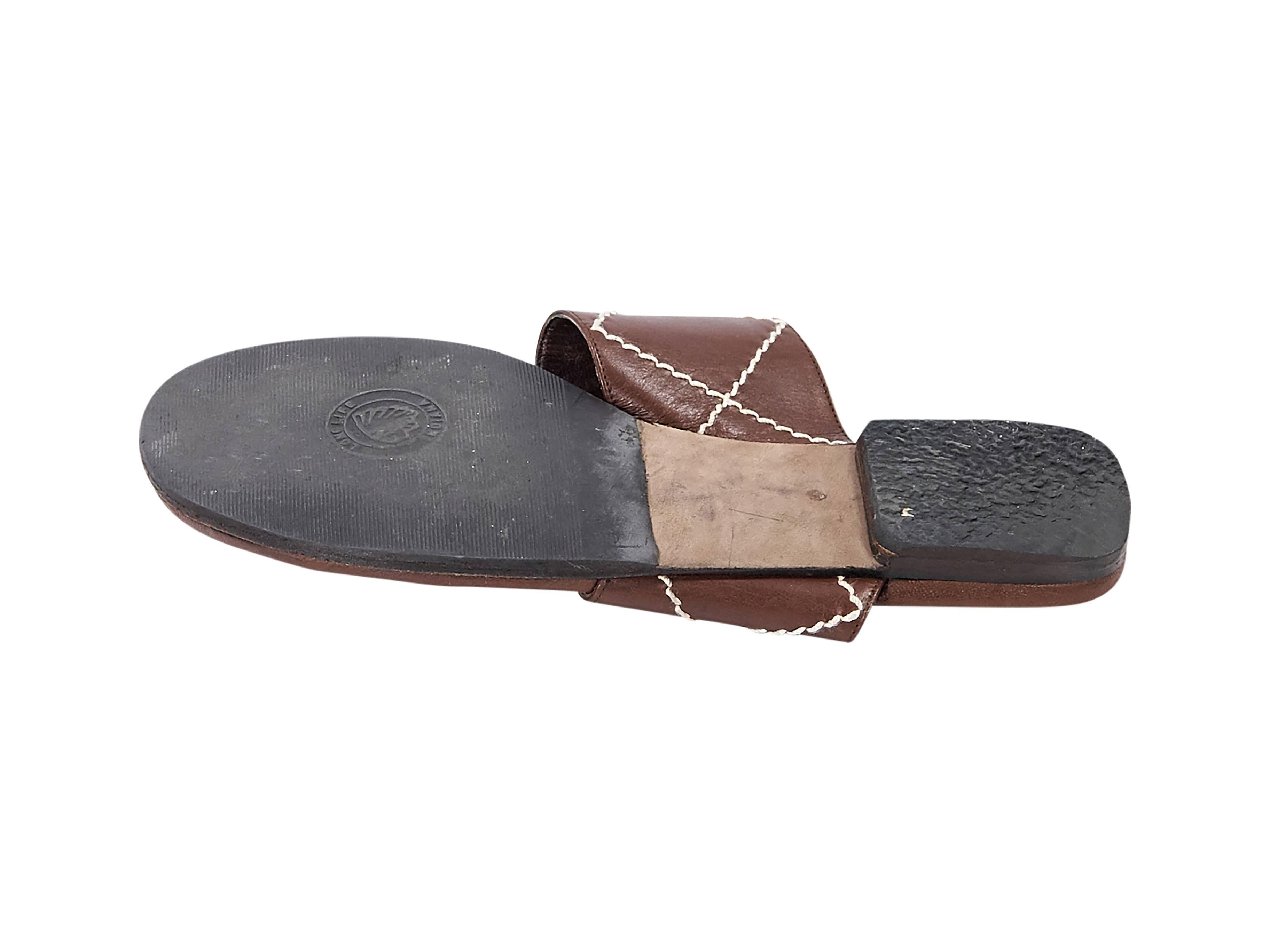 brown chanel sandals