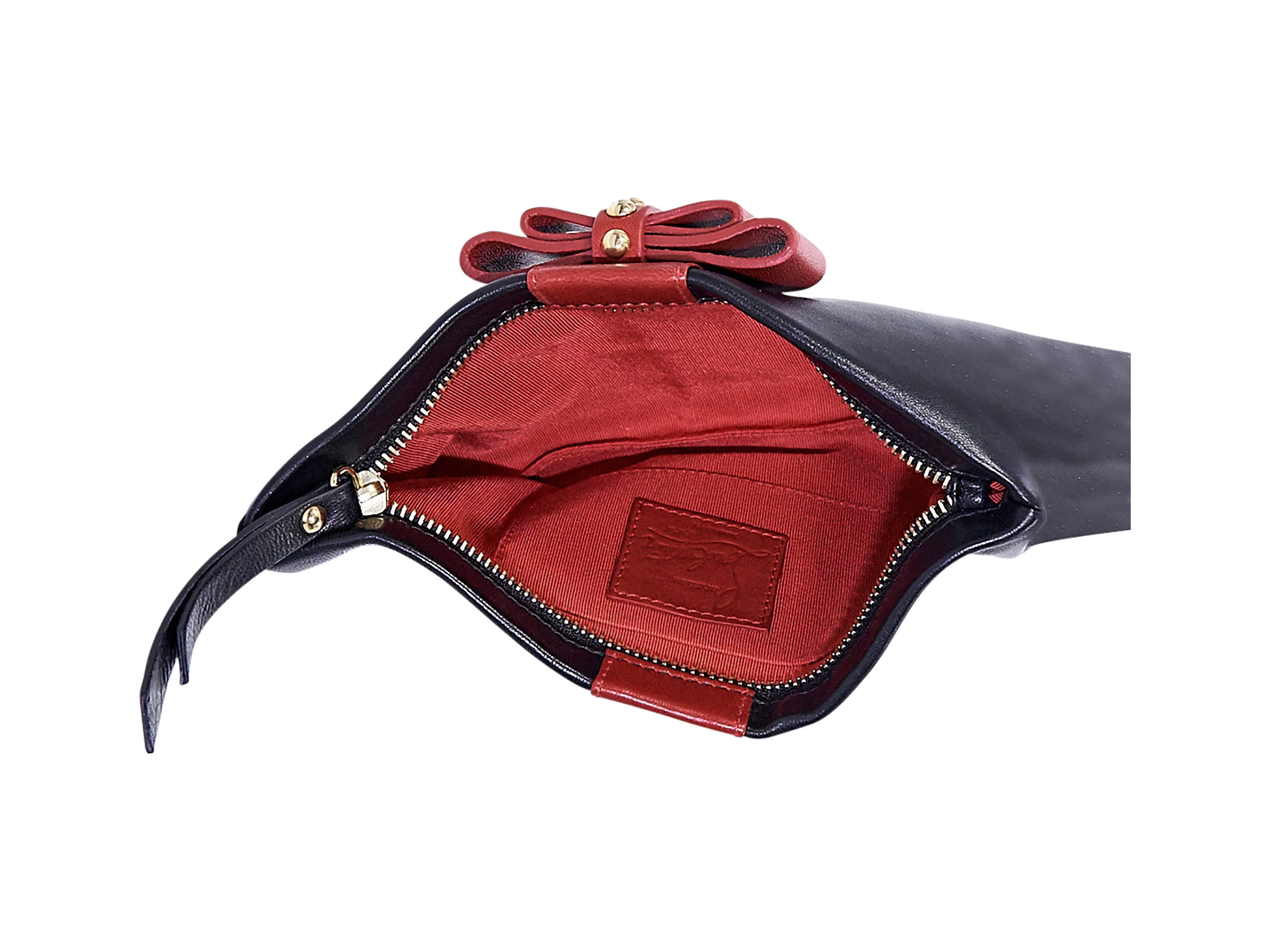 Black & Red Christian Louboutin Charity Clutch In Good Condition In New York, NY
