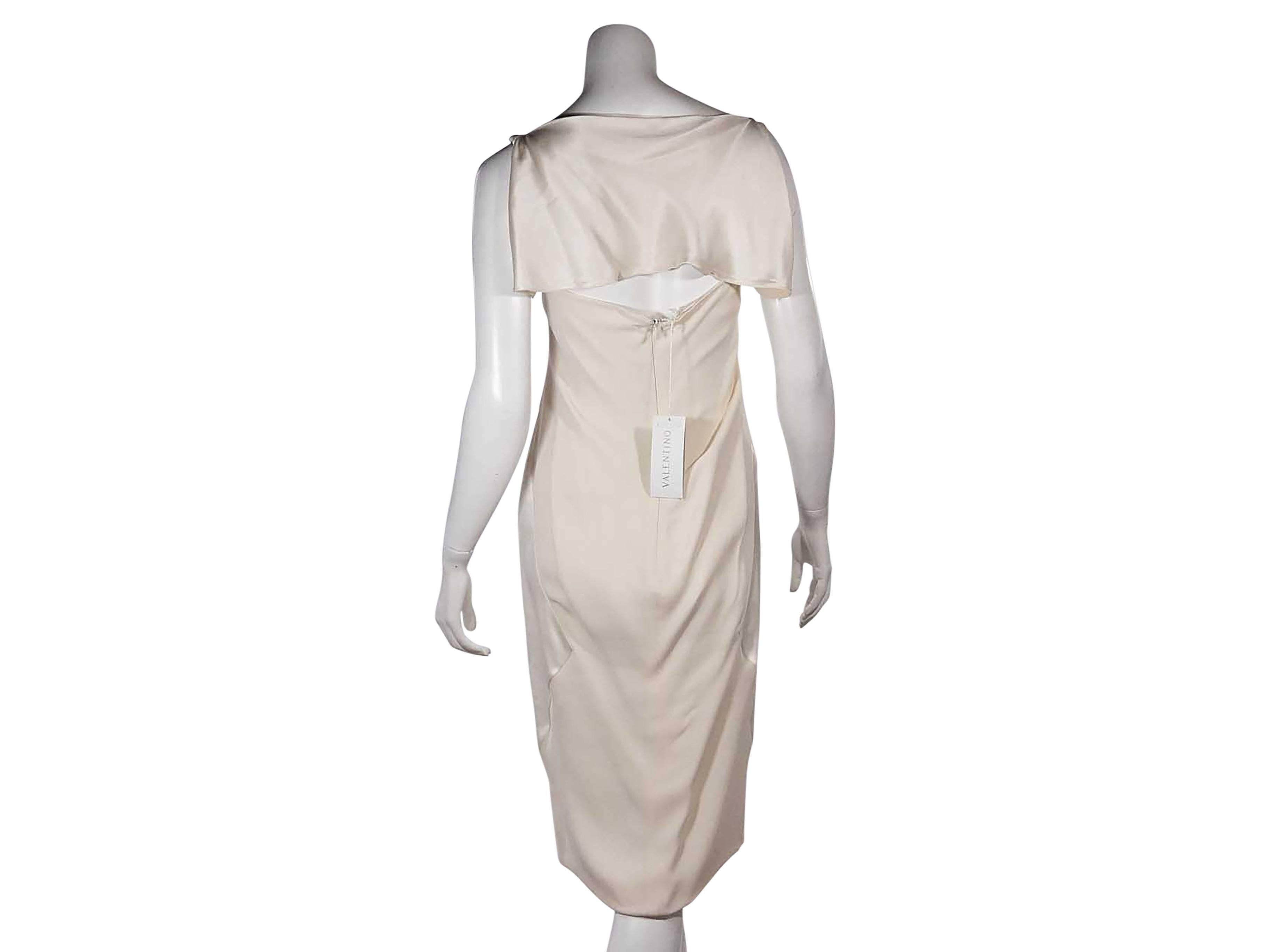 Ivory Valentino Silk Sleeveless Dress In New Condition In New York, NY